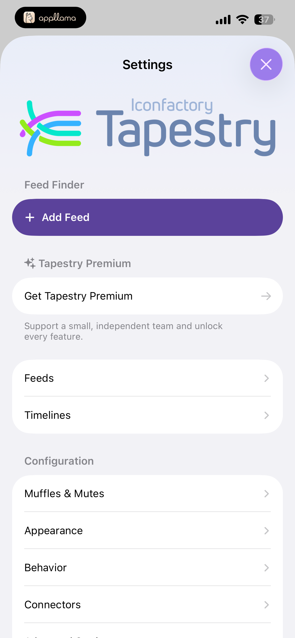 Settings Overview