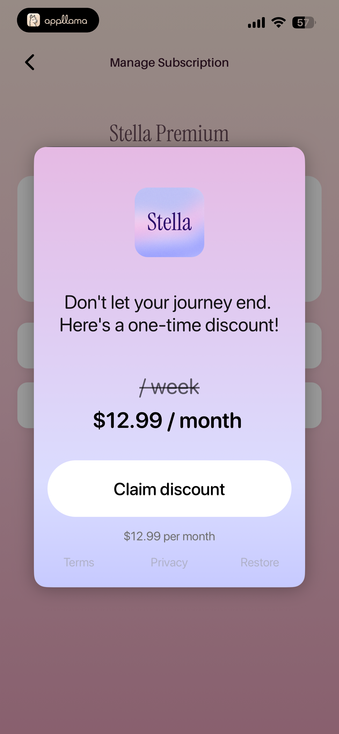 Subscription Discount Offer