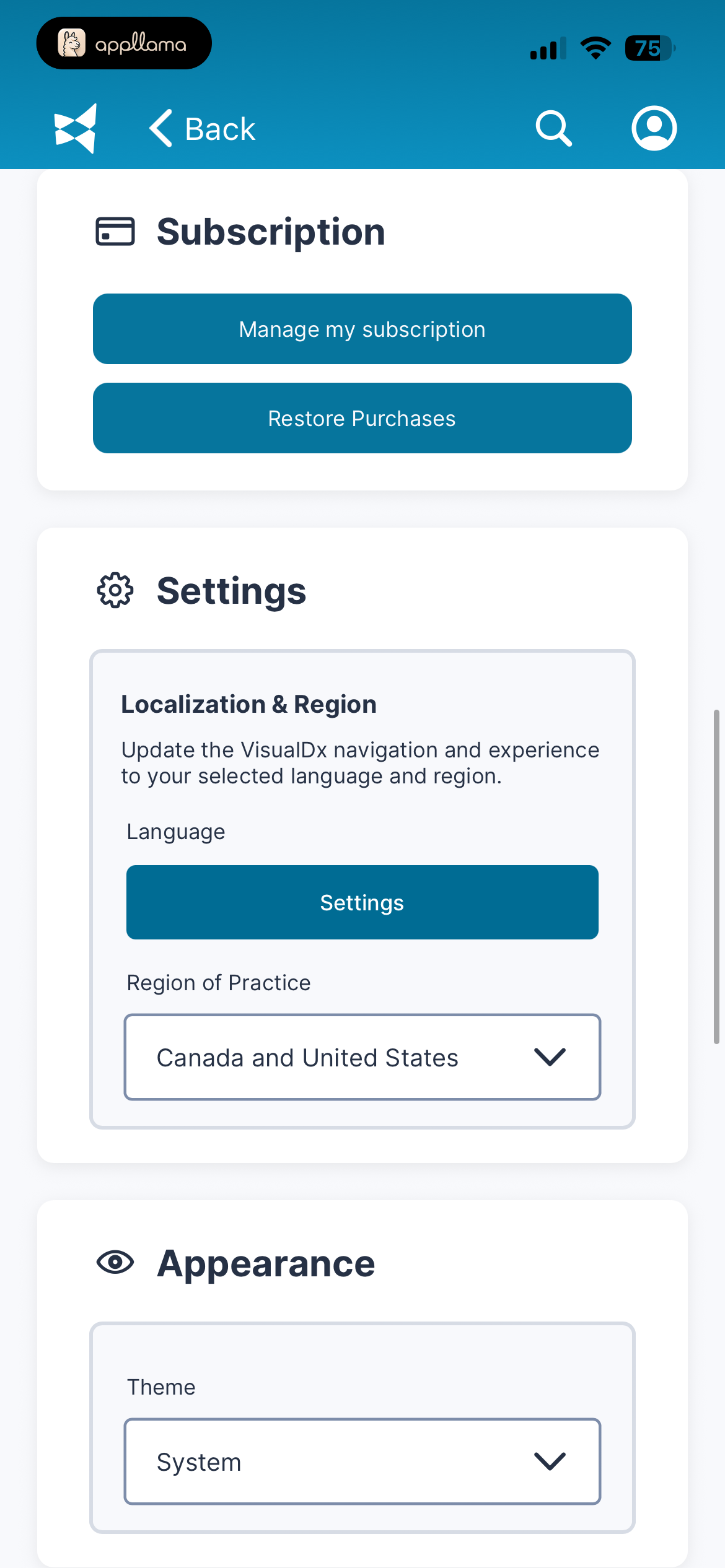 Settings & Subscription