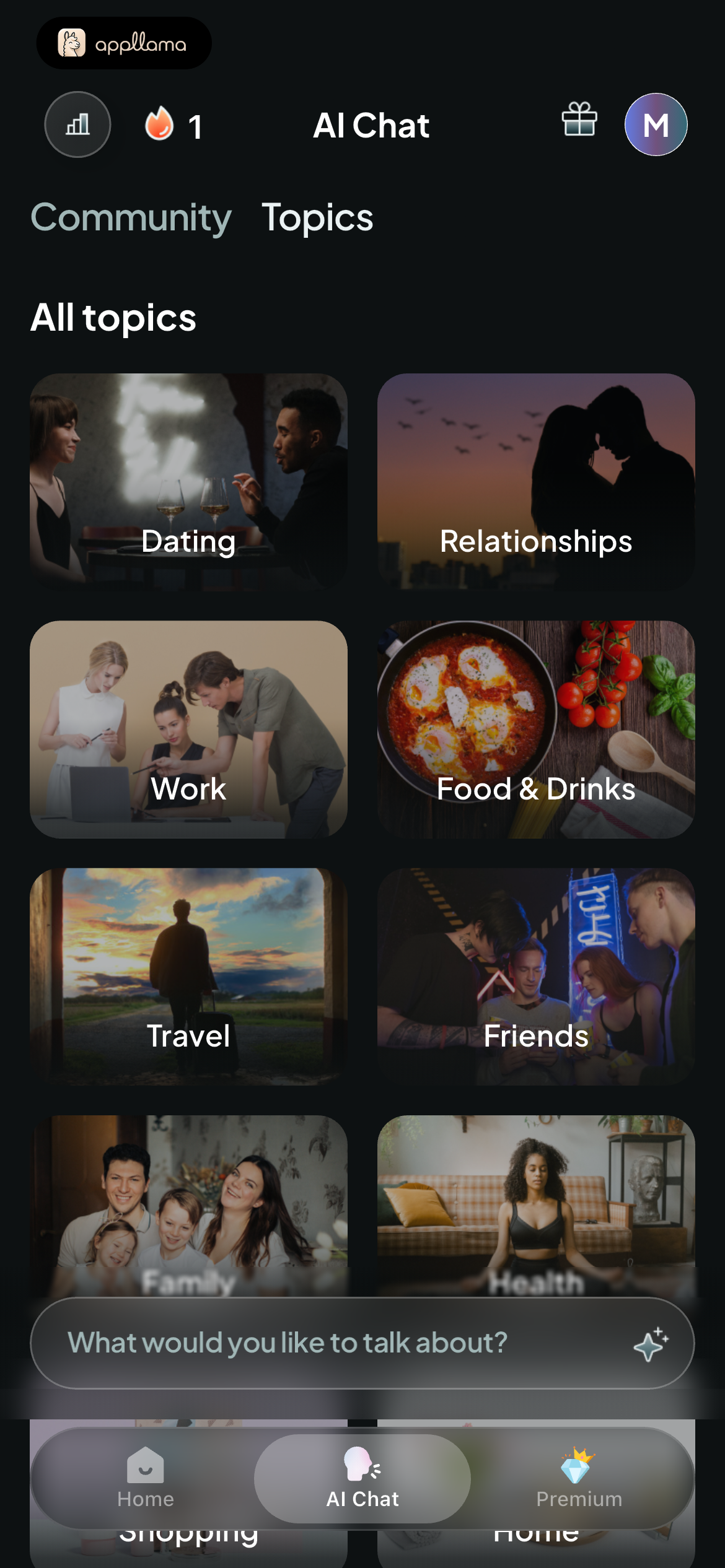 AI Chat Topic Library