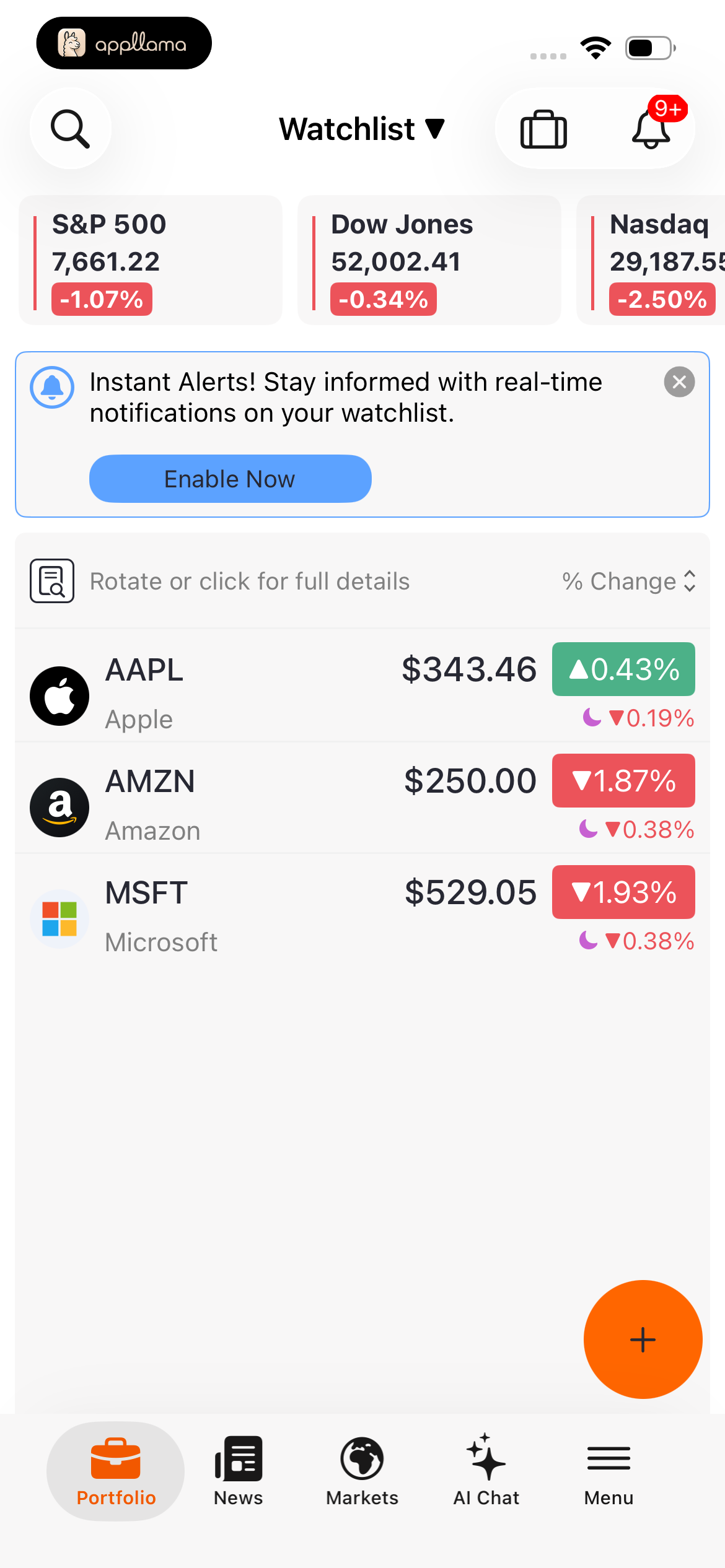 Stock Watchlist