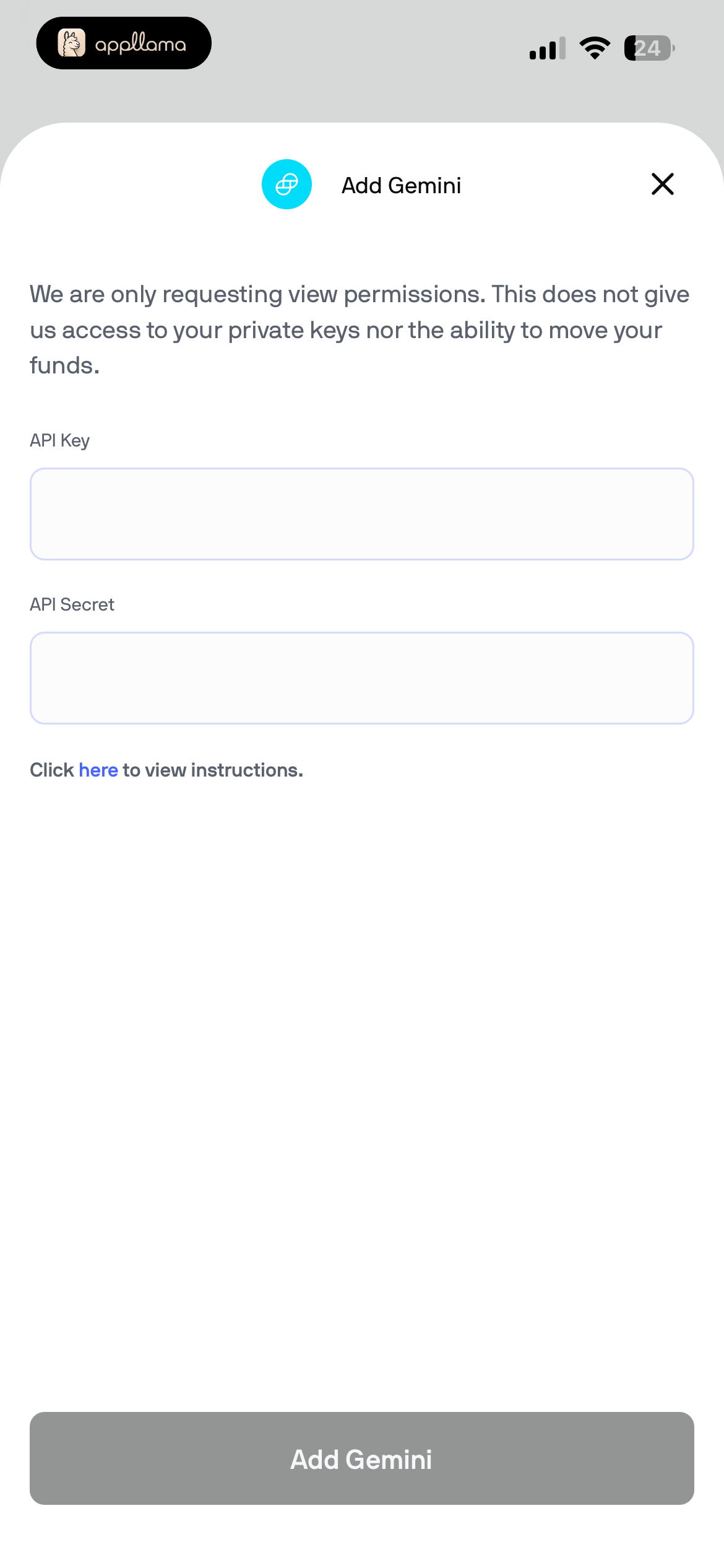 Gemini API Connection