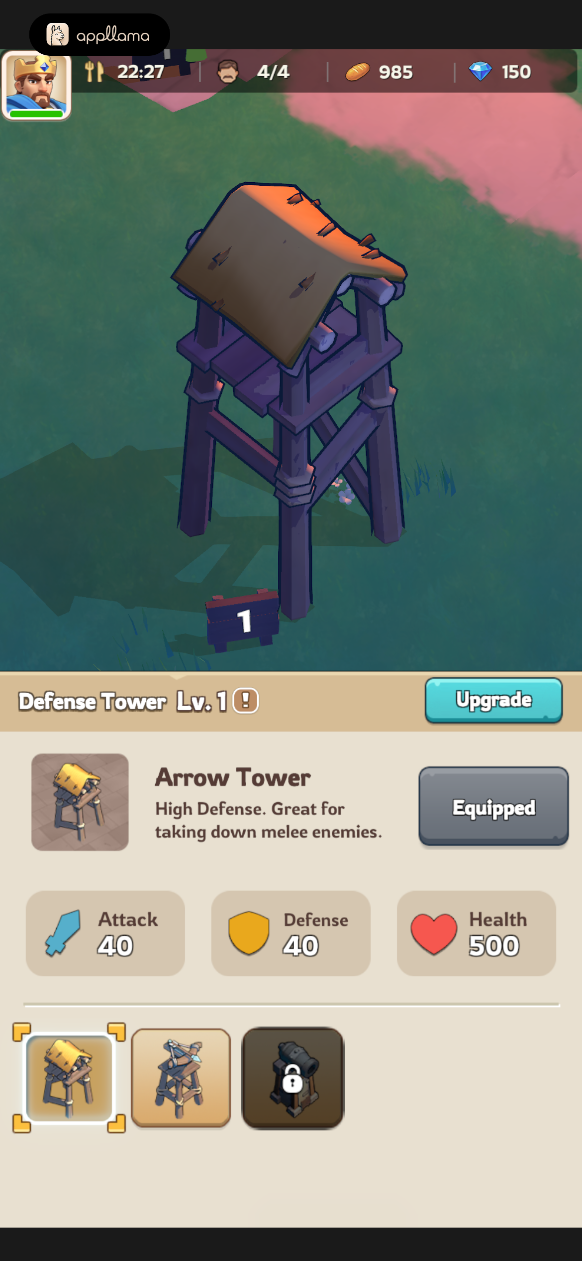 Defense Tower Equipment