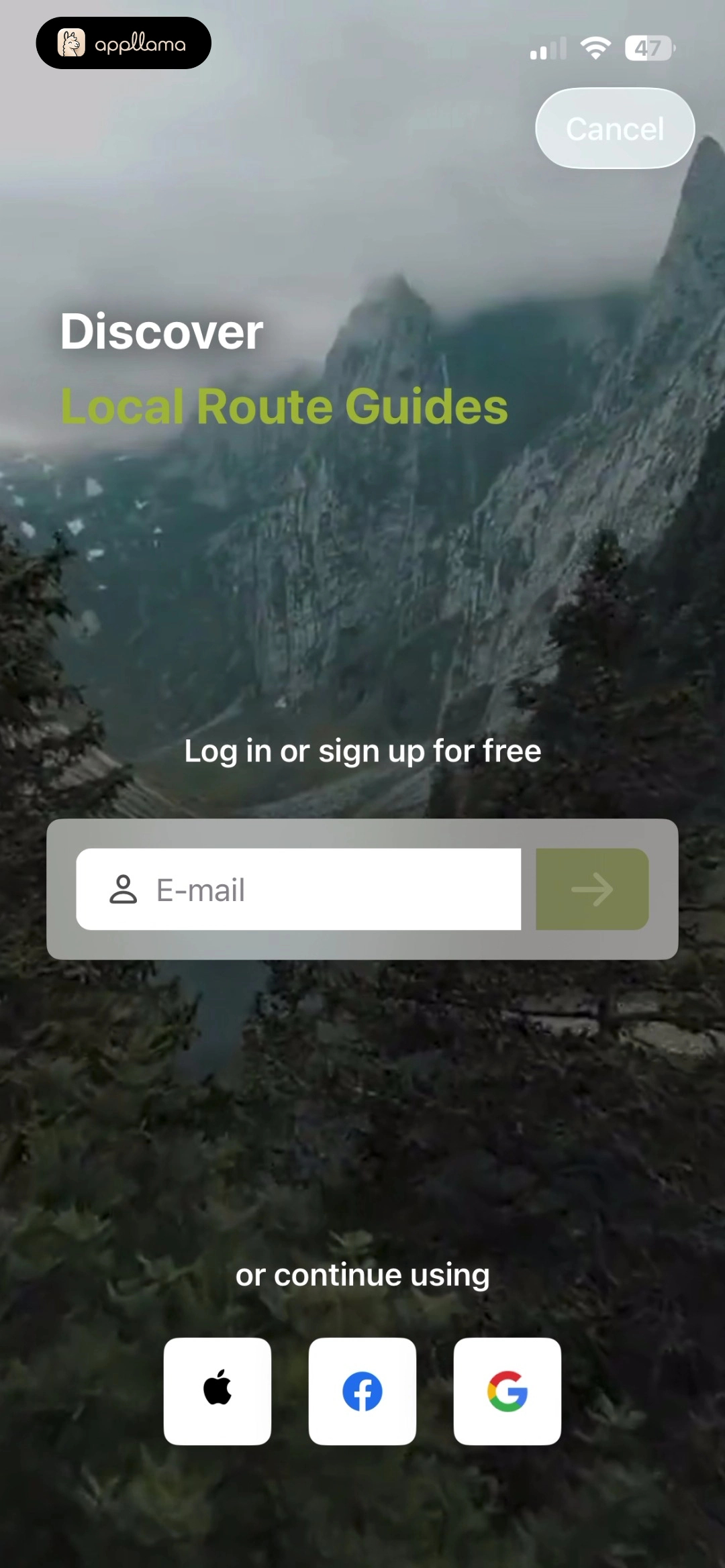 Login Screen