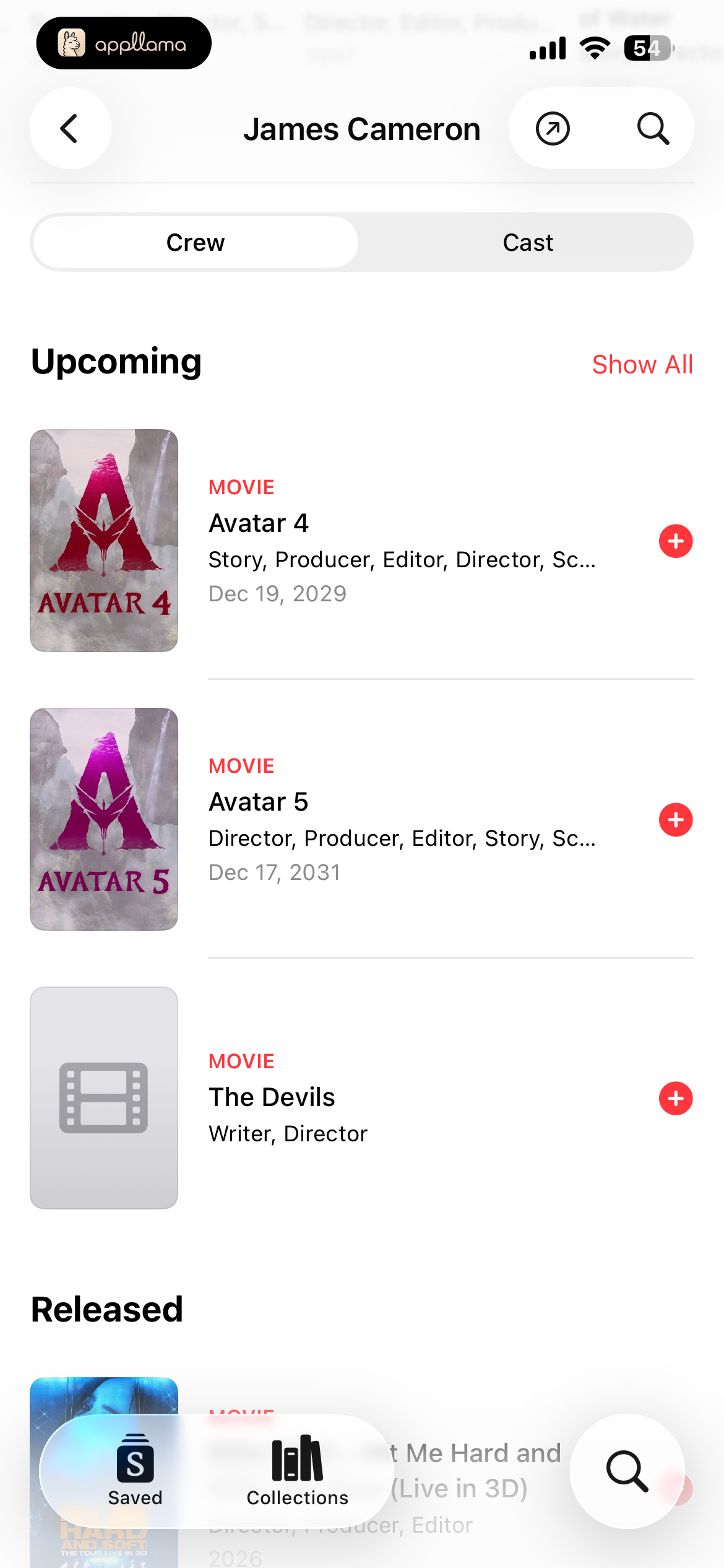 Person Filmography