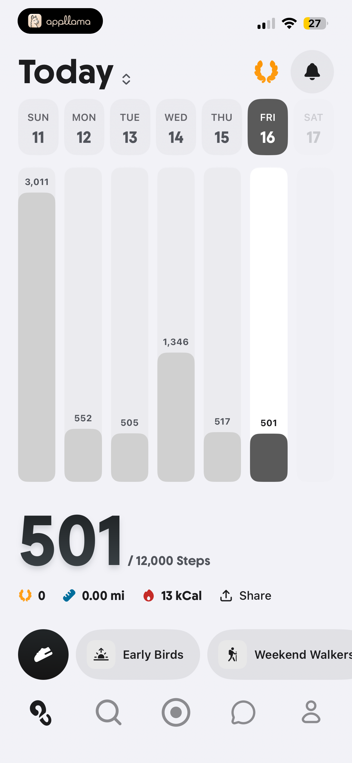 Daily Step Statistics