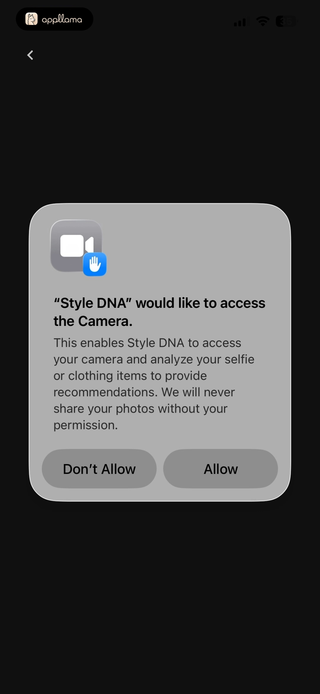 Camera Permission