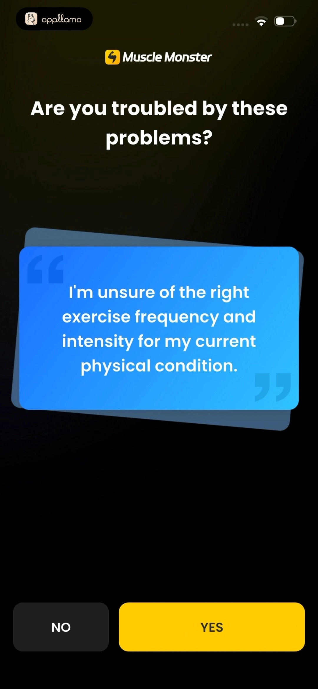 Training Intensity Concern