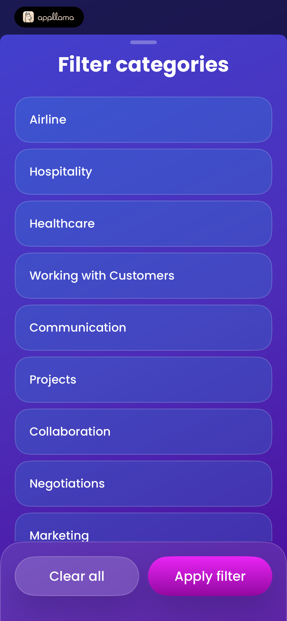 Category Filters