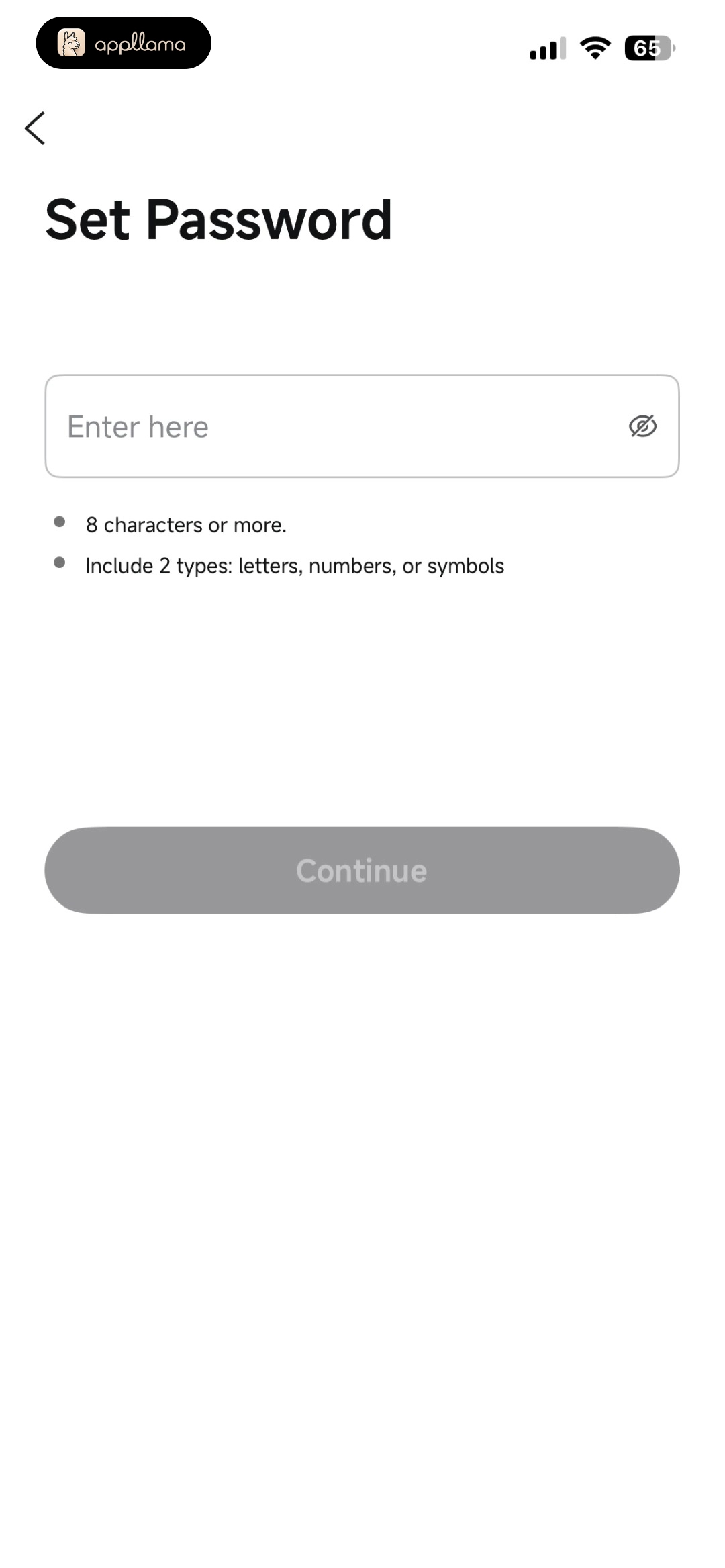 Set Password