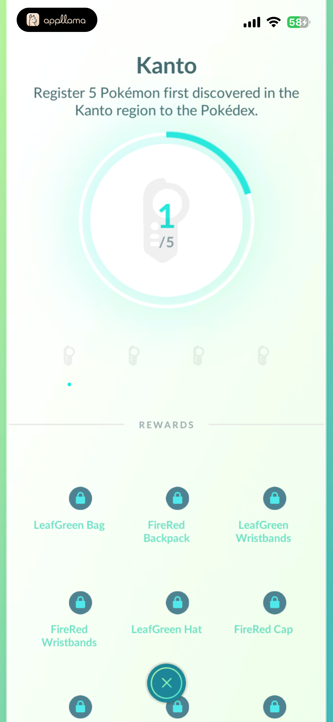 Kanto Medal Details