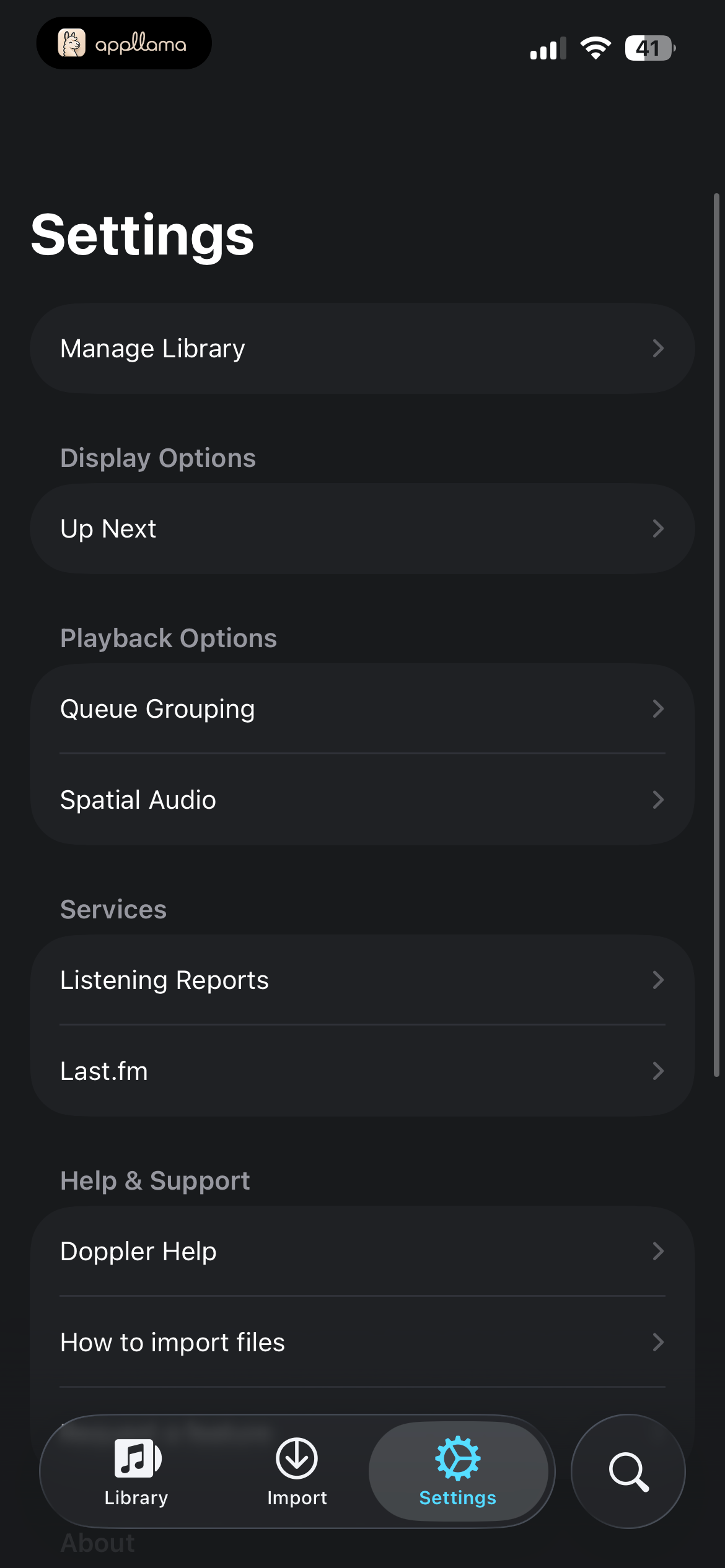 Settings Overview