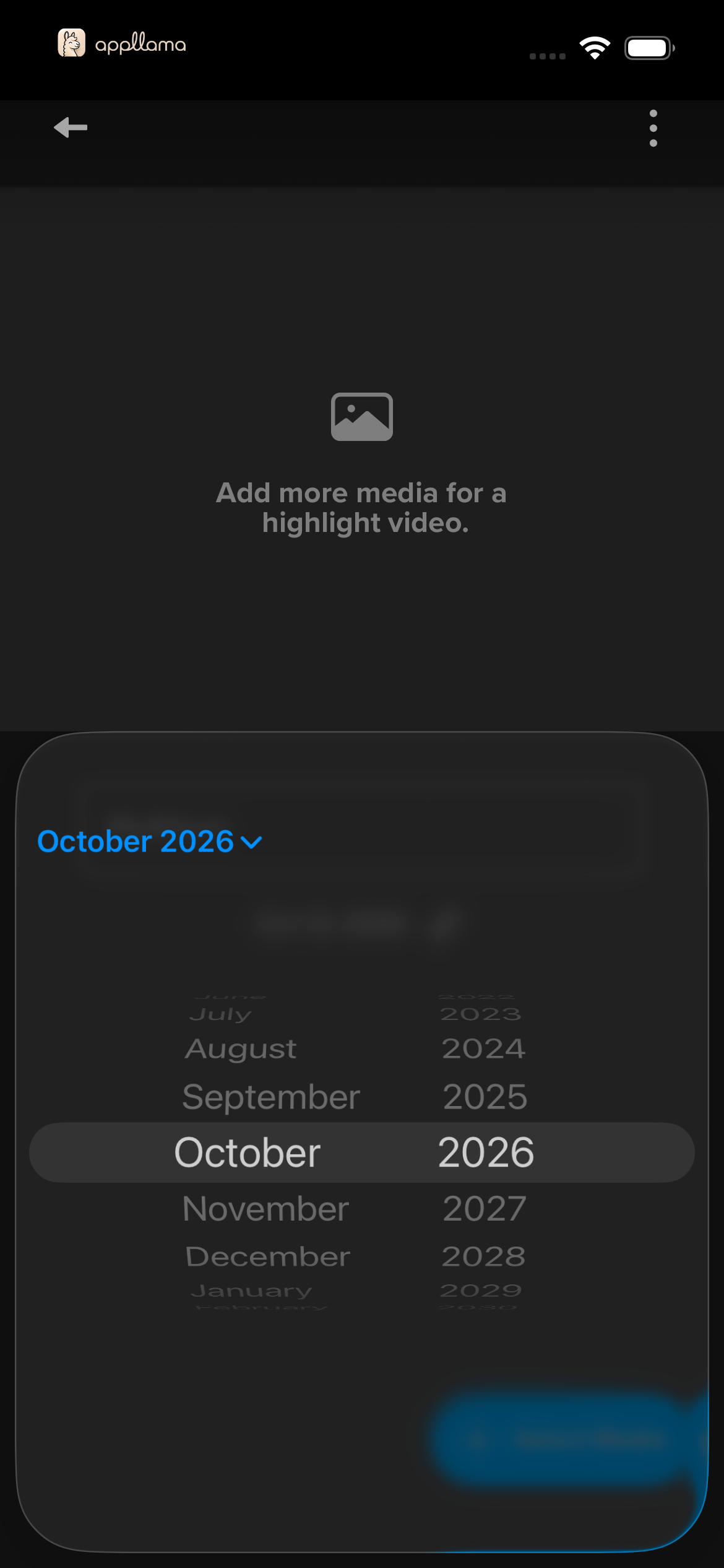 Month And Year Picker