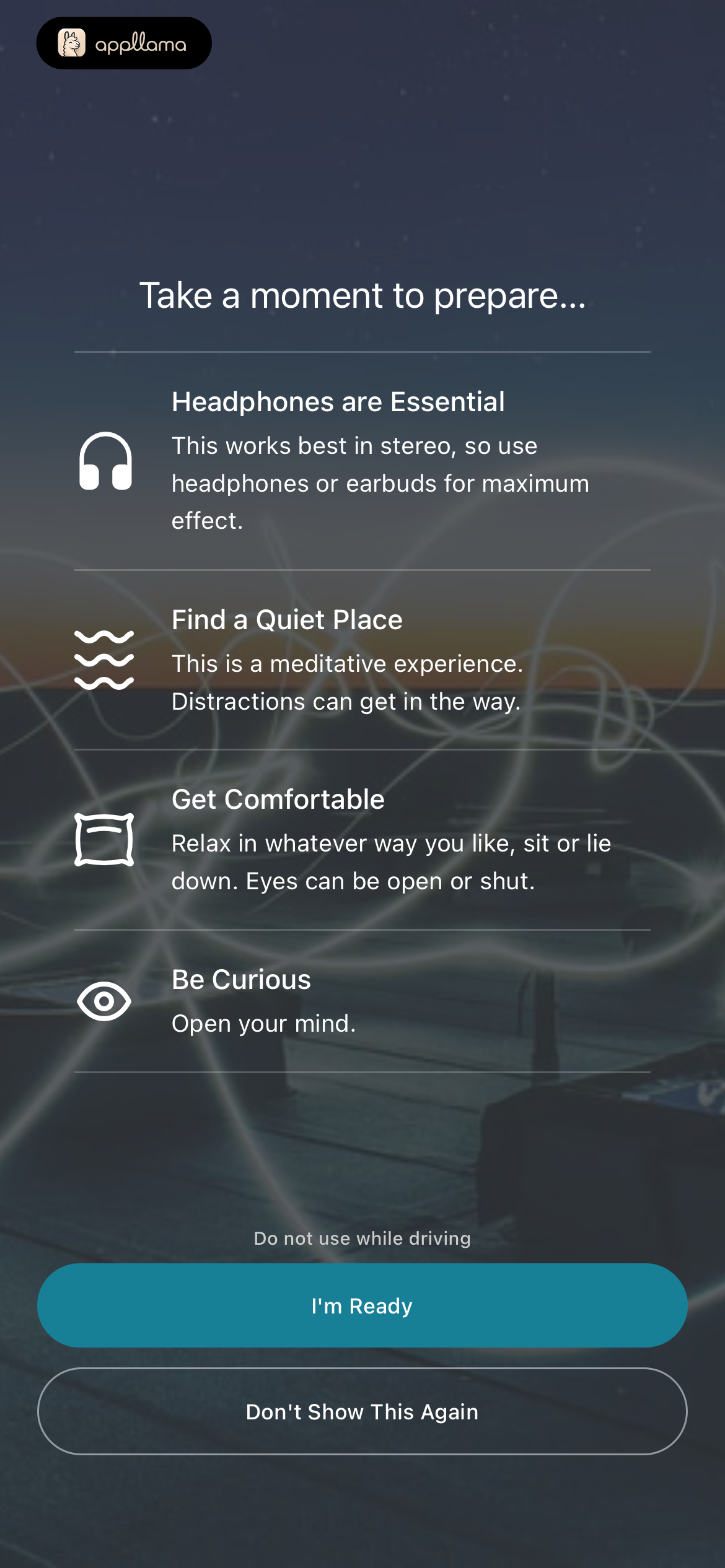 Meditation Preparation