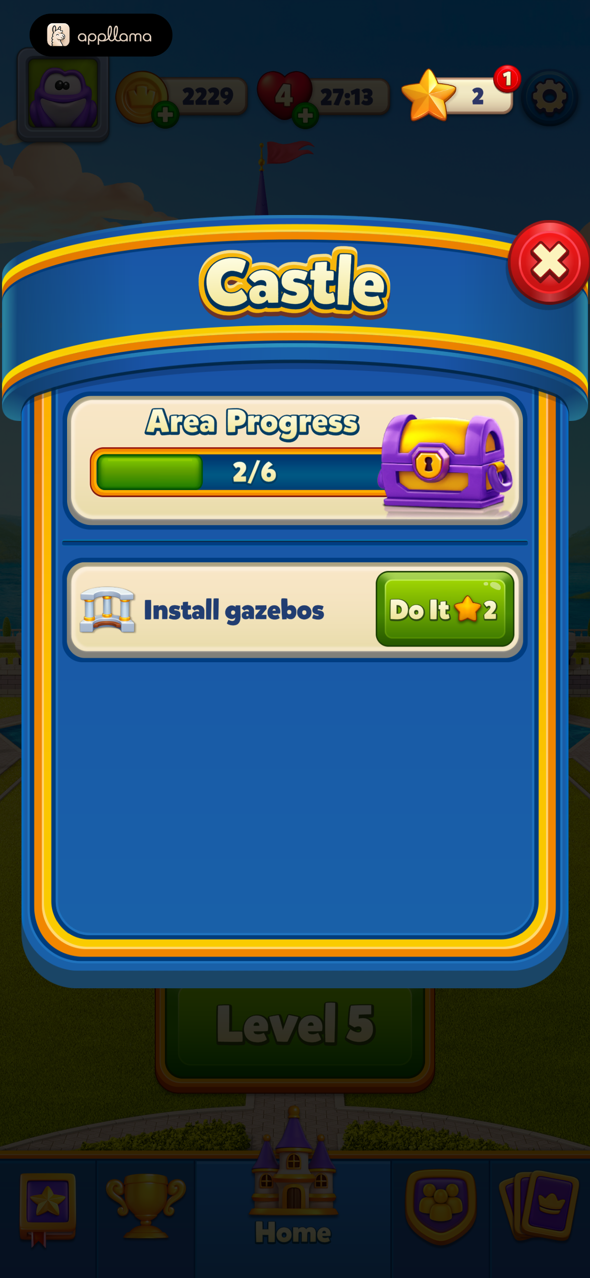 Castle Task Progress