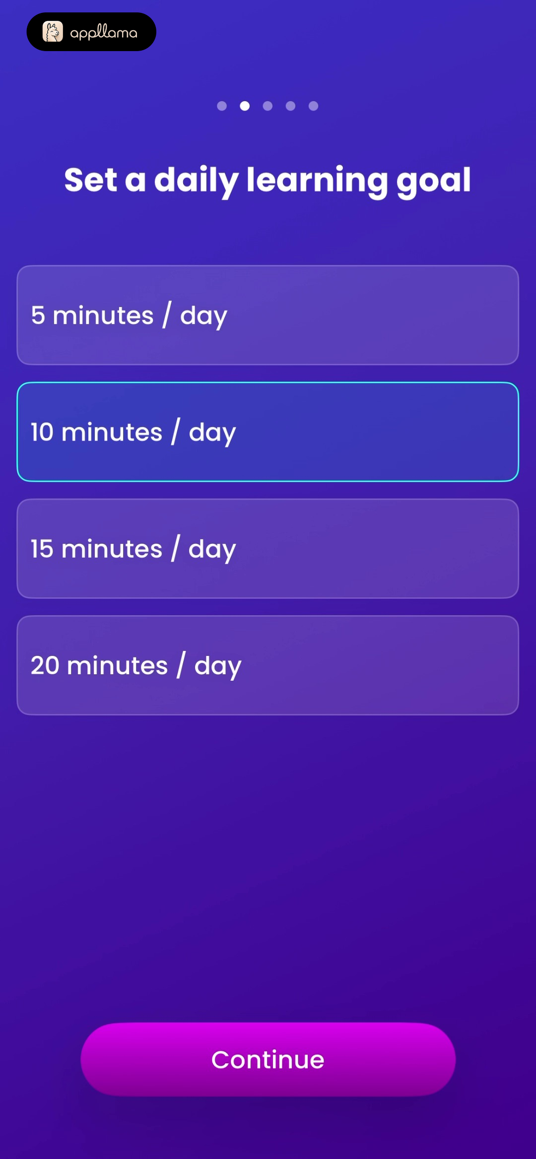 Daily Learning Goal