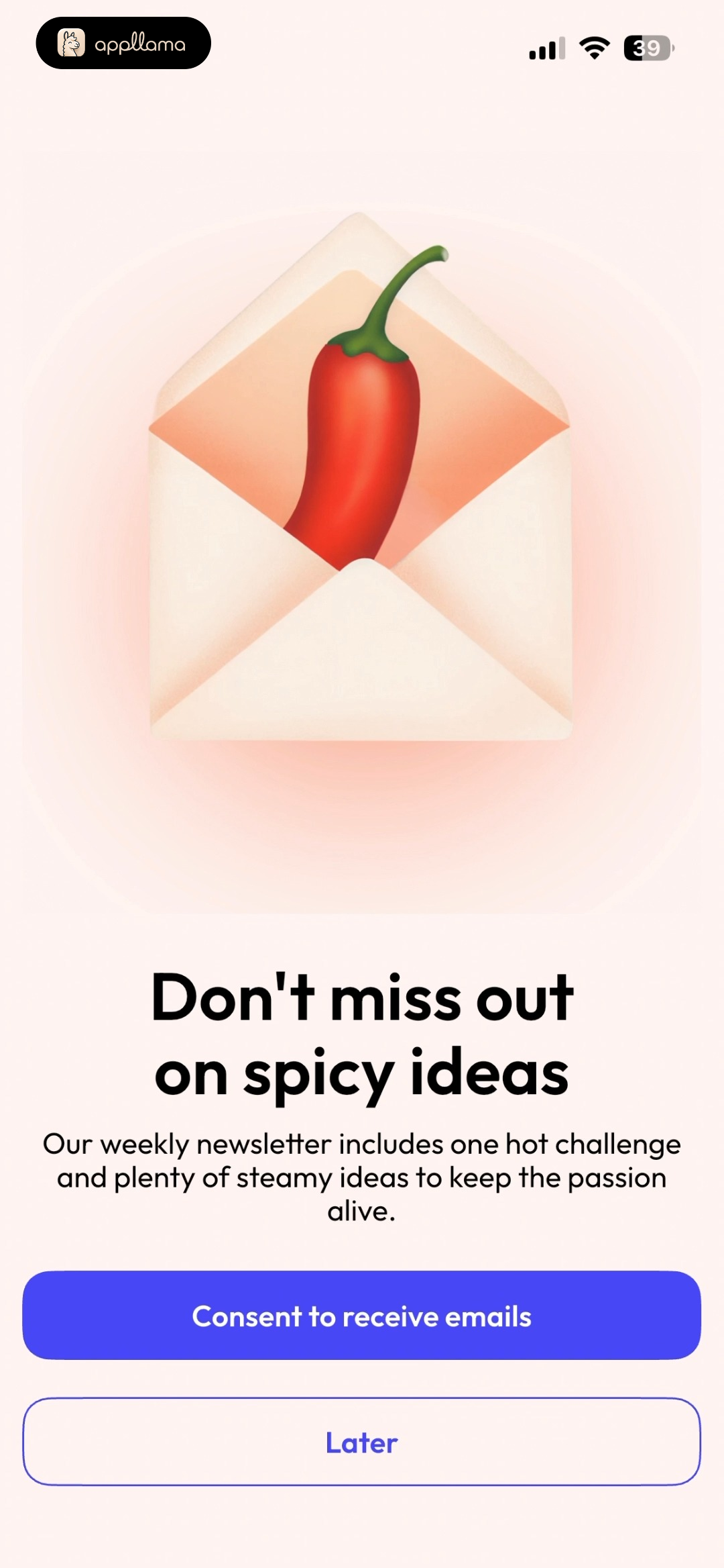 Email Ideas Opt-In