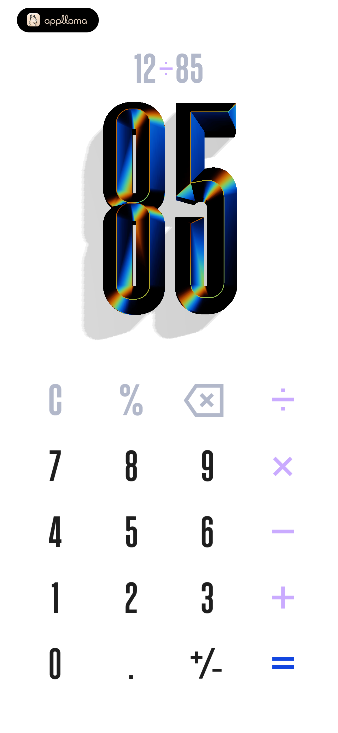 White Theme Calculator