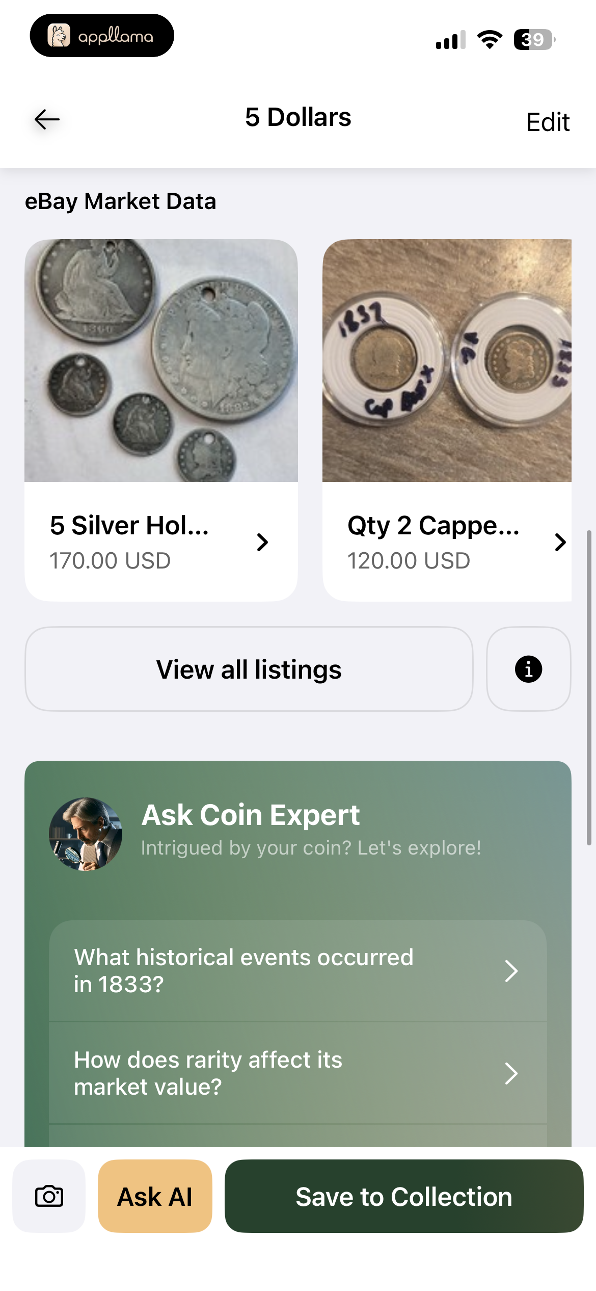 Coin Market Data