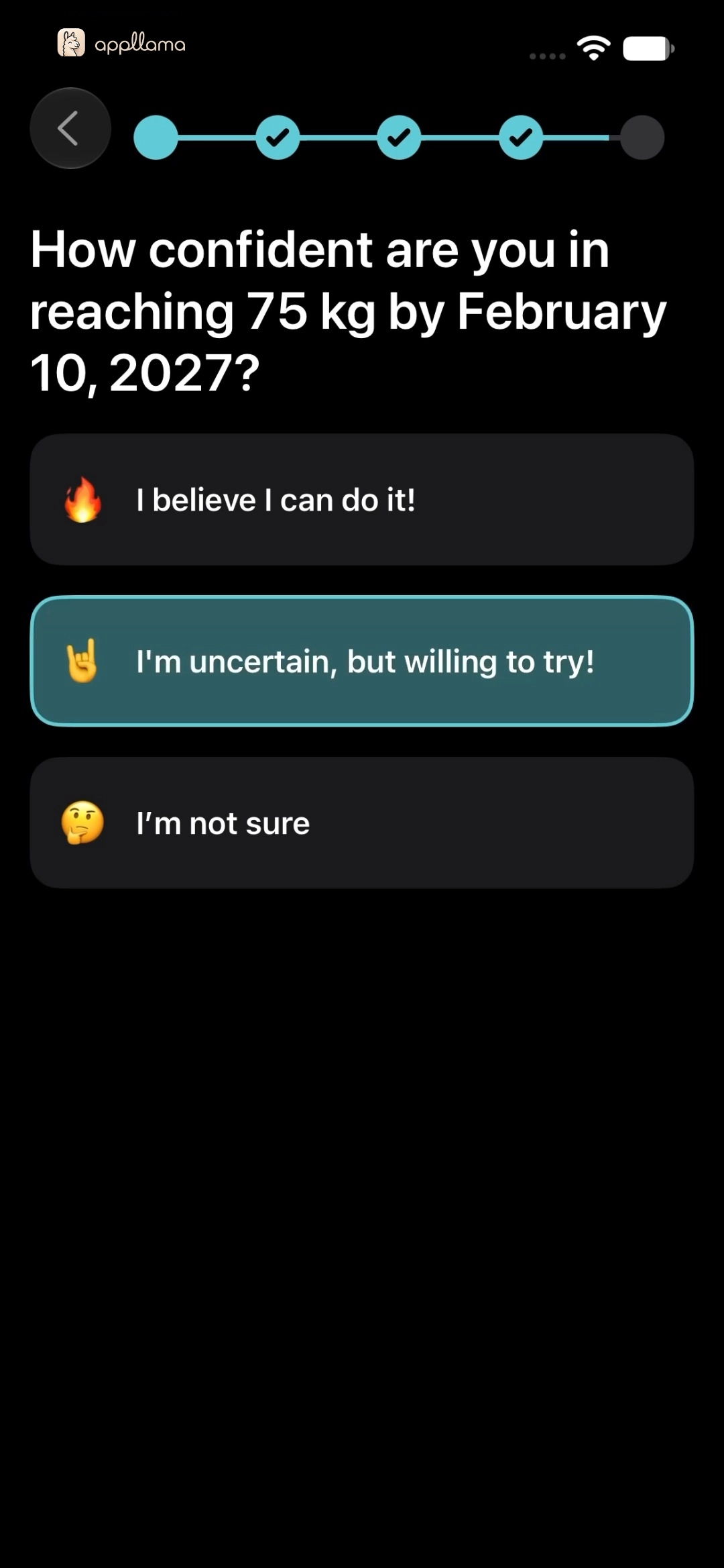 Goal Confidence Assessment