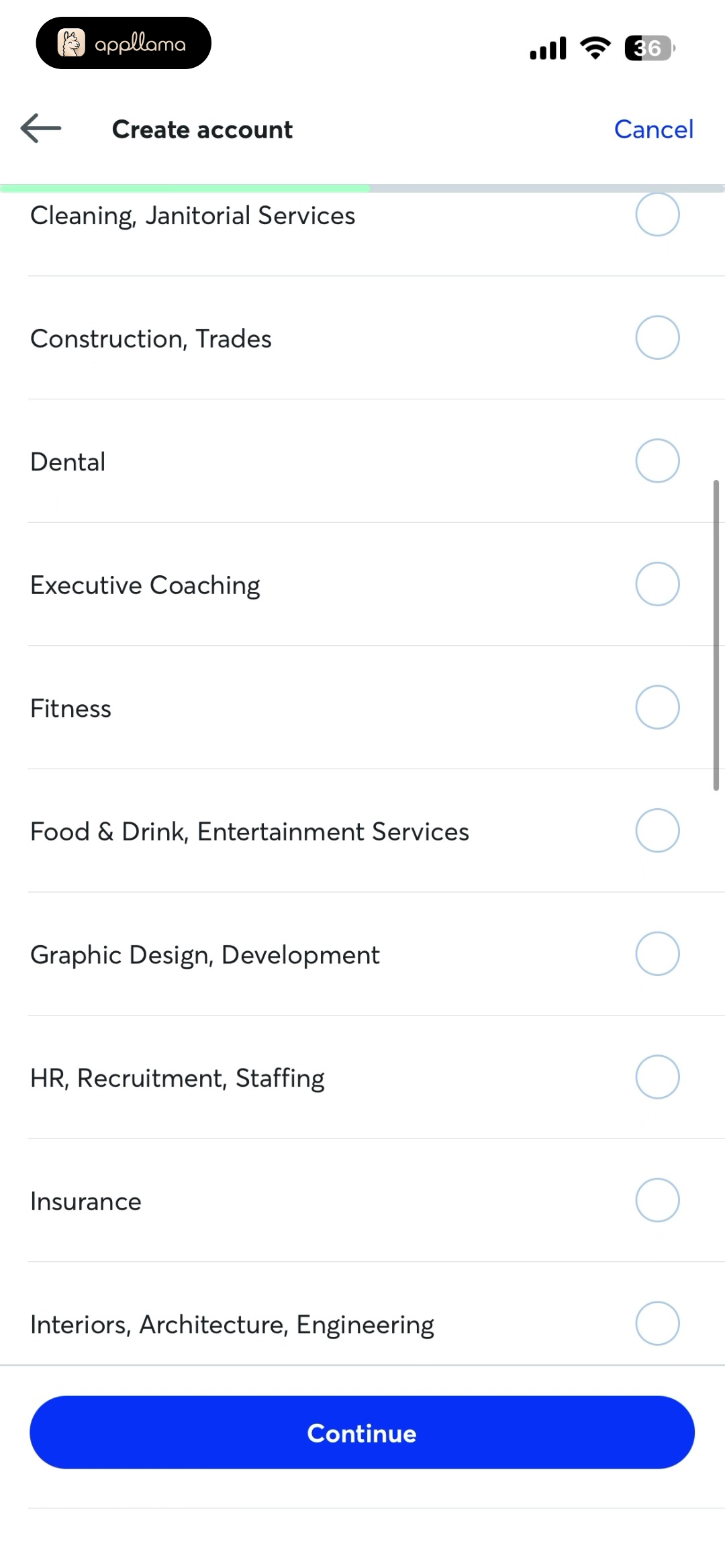 Business Category List