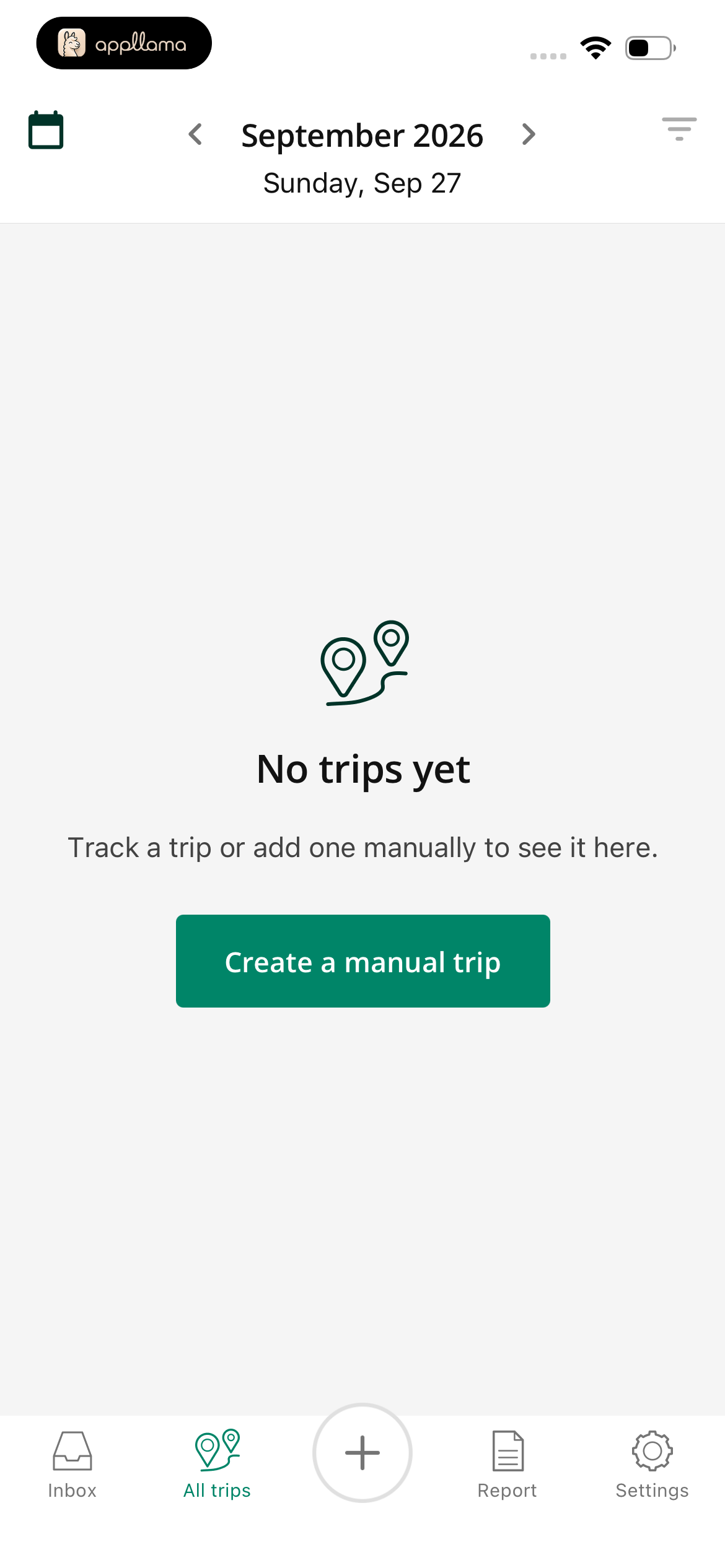 Trips Empty State