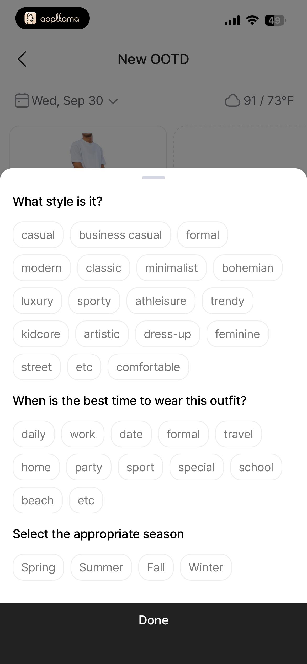 OOTD Style Tags