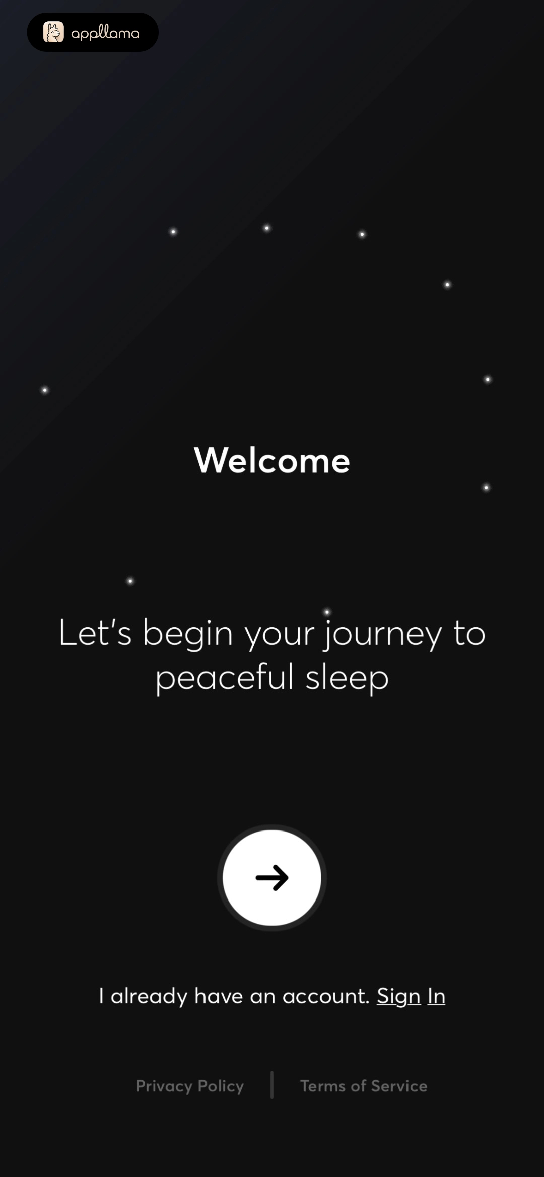Welcome Screen