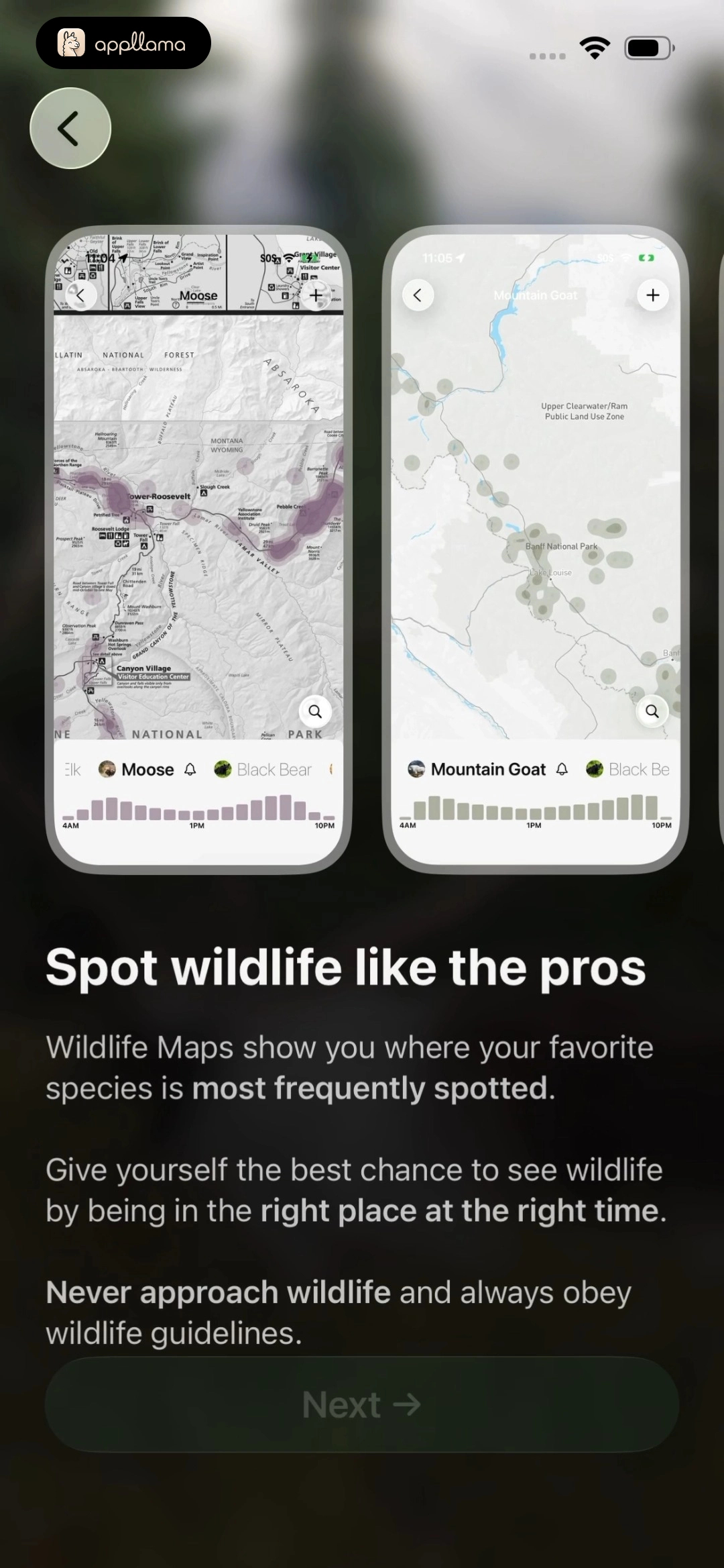 Wildlife Map Feature