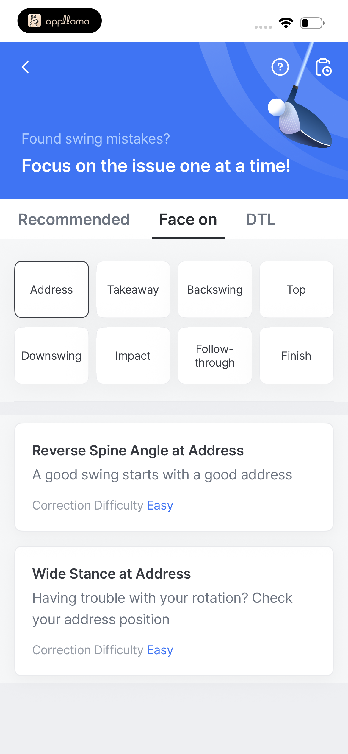 Face On Issue List