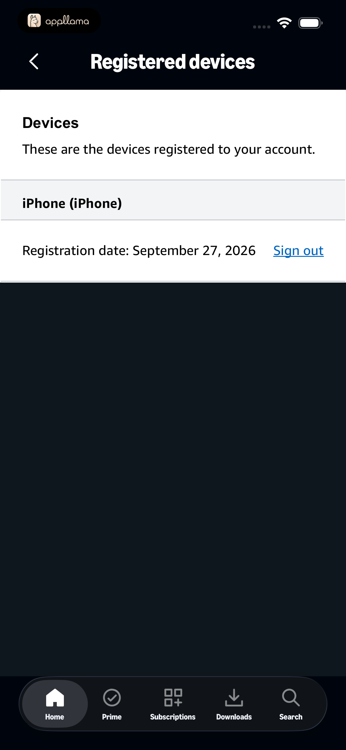 Registered Devices