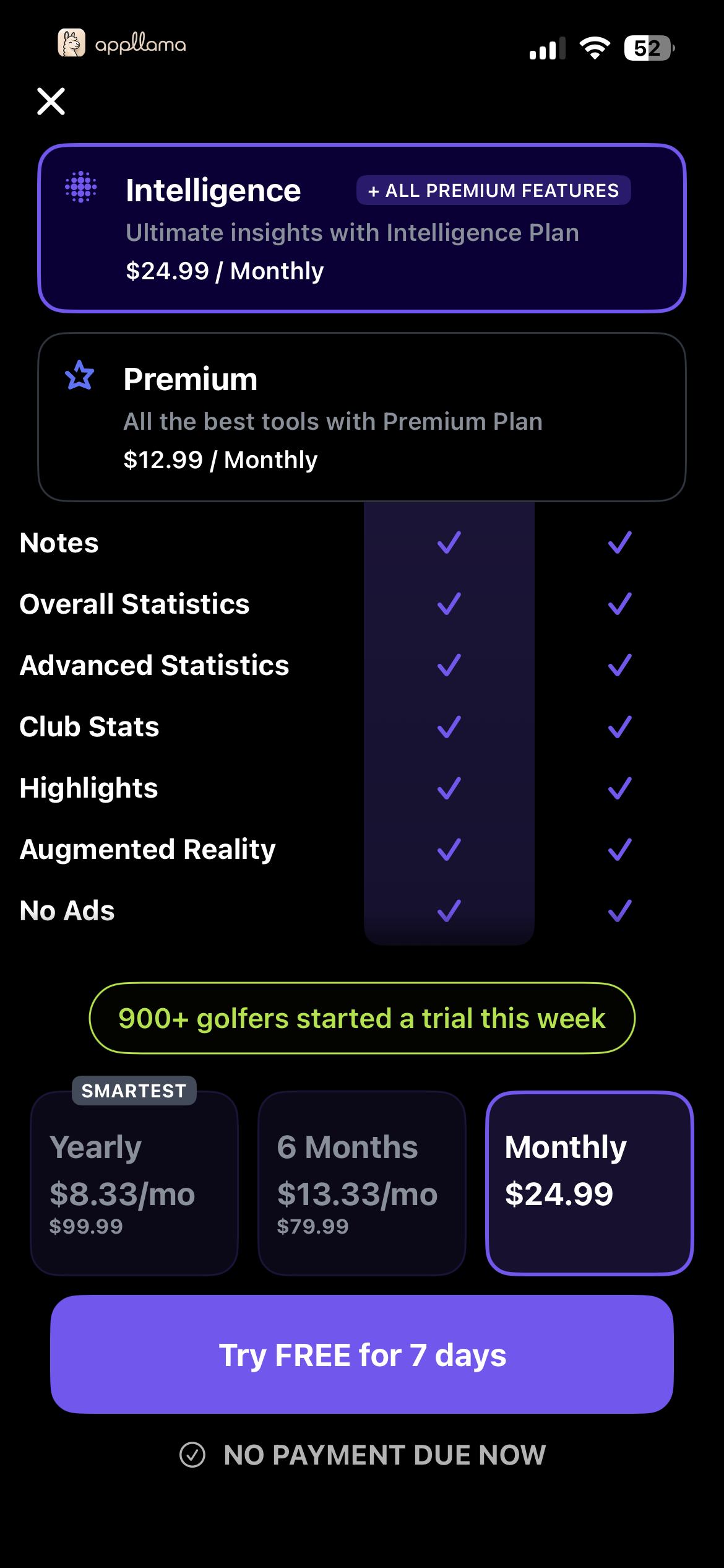 Monthly Plan Paywall