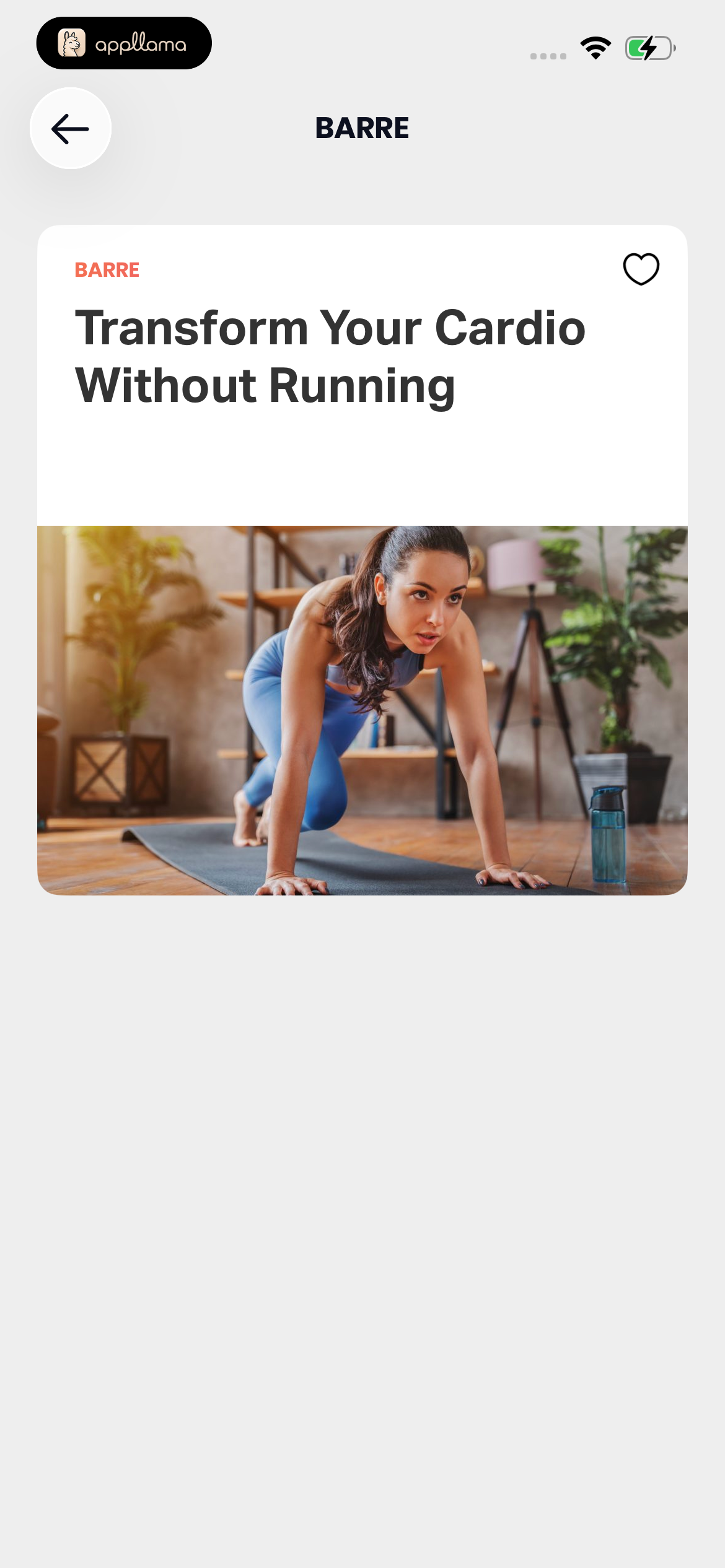 Barre Advice Topic