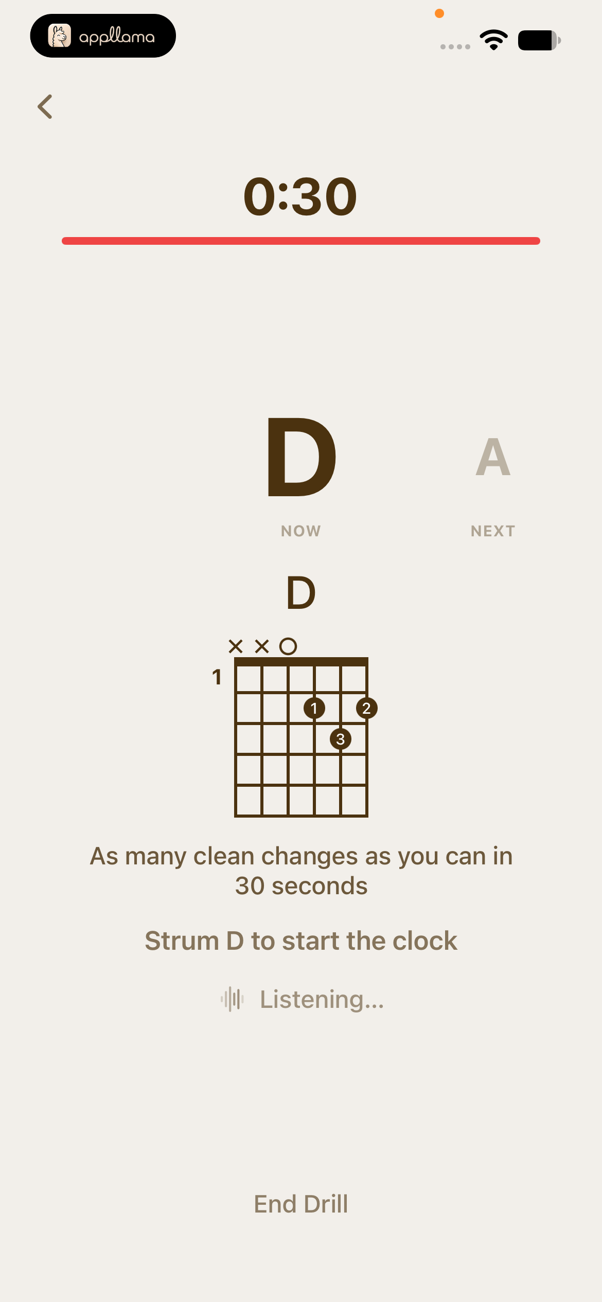 Active Chord Changes Drill