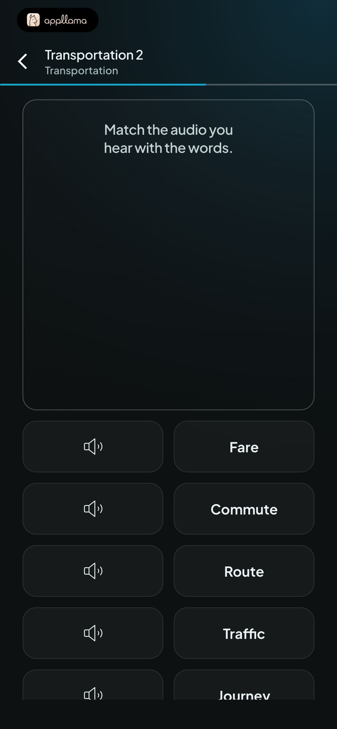 Audio Word Matching