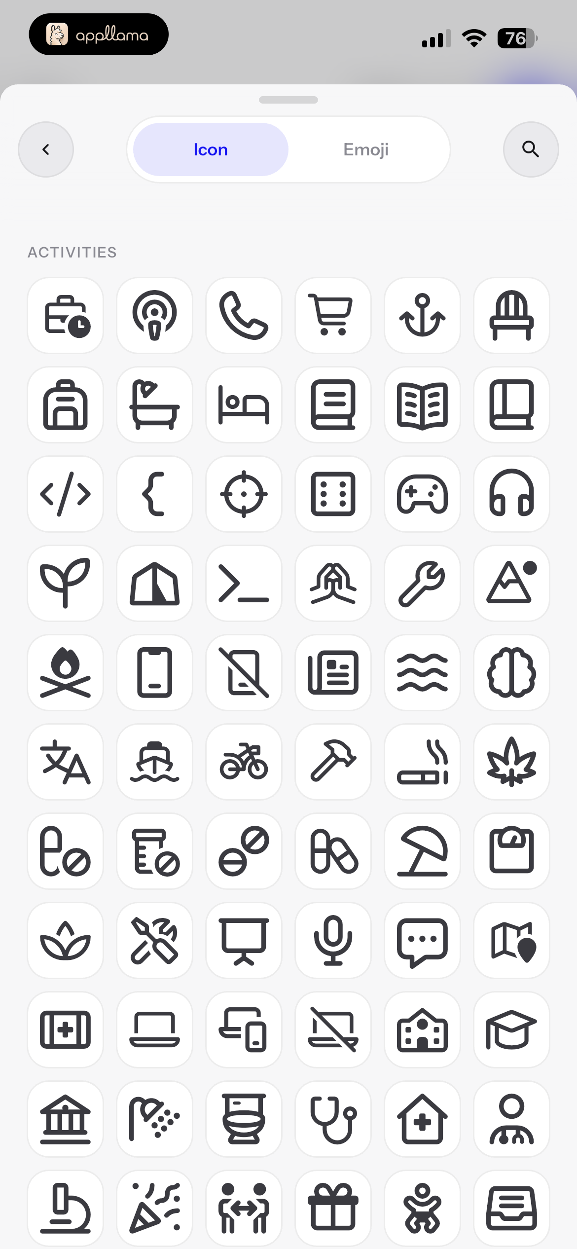 Habit Icon Picker