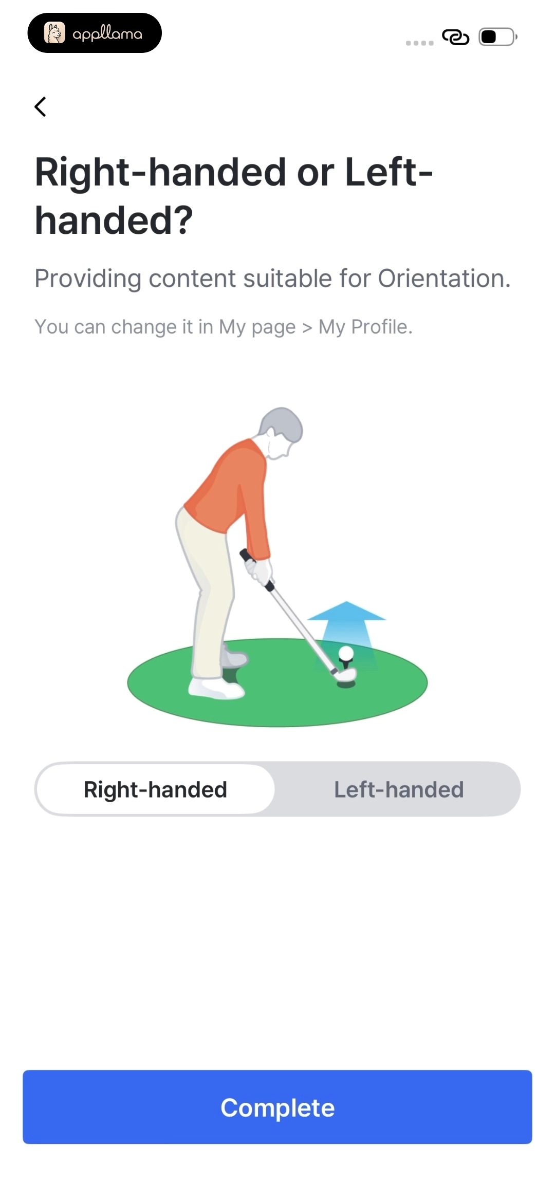 Handedness Choice