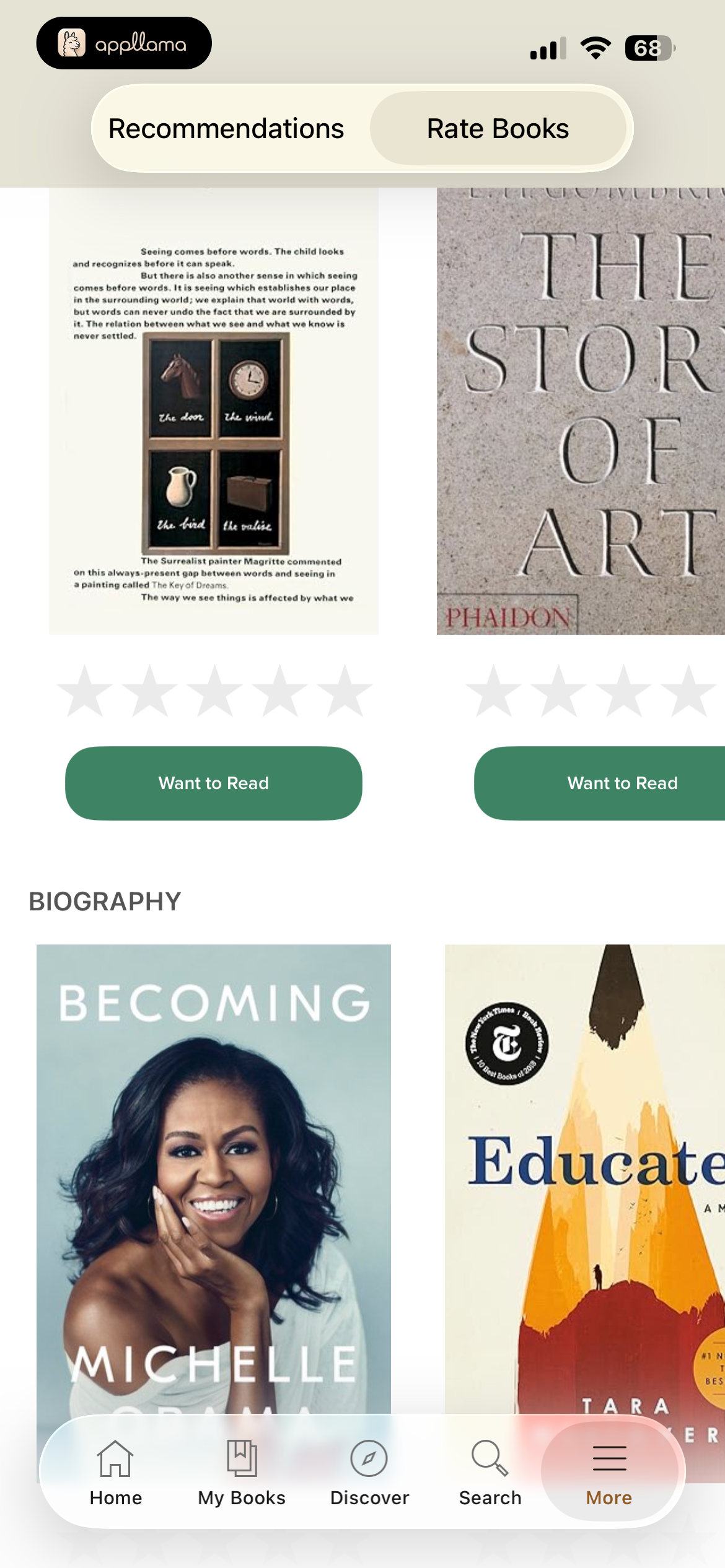 Rate Books
