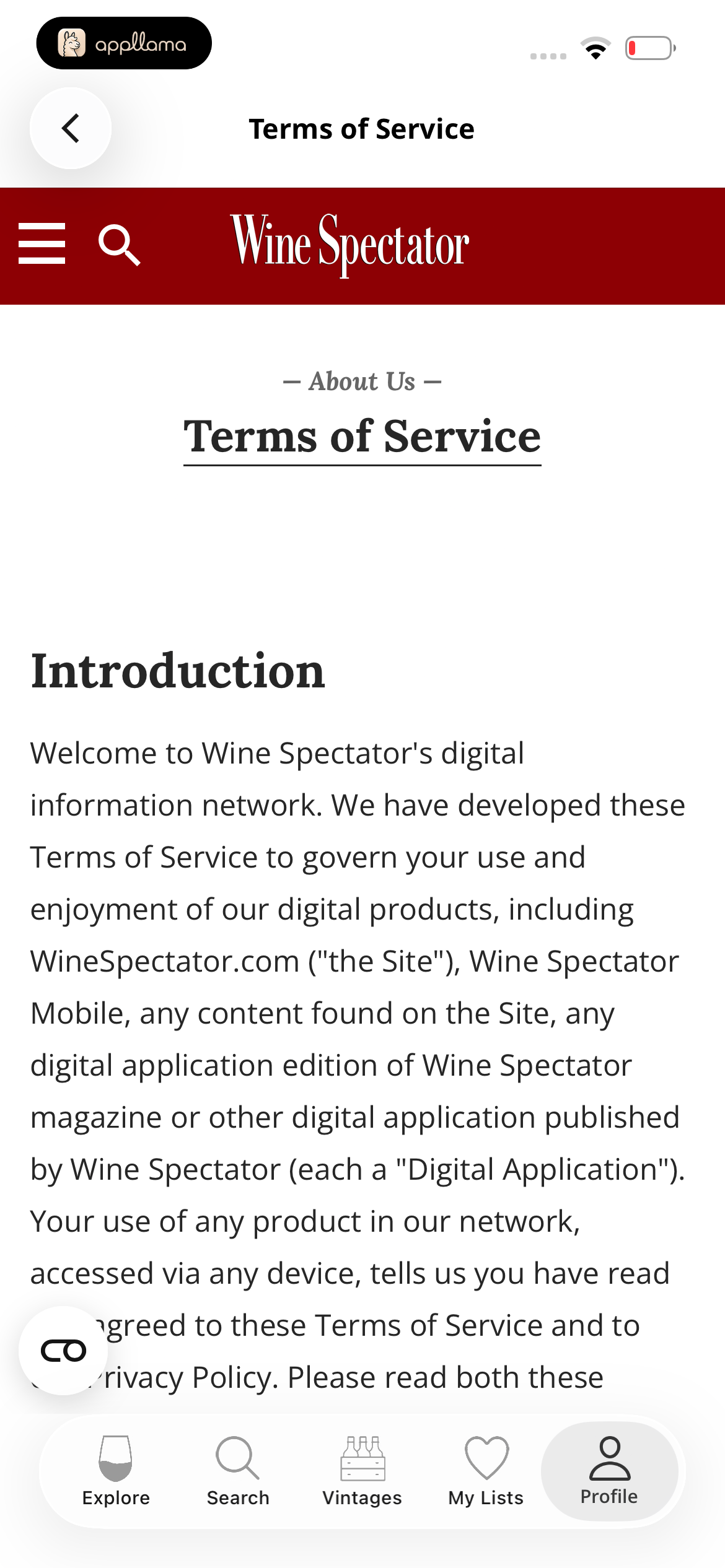 Terms of Service