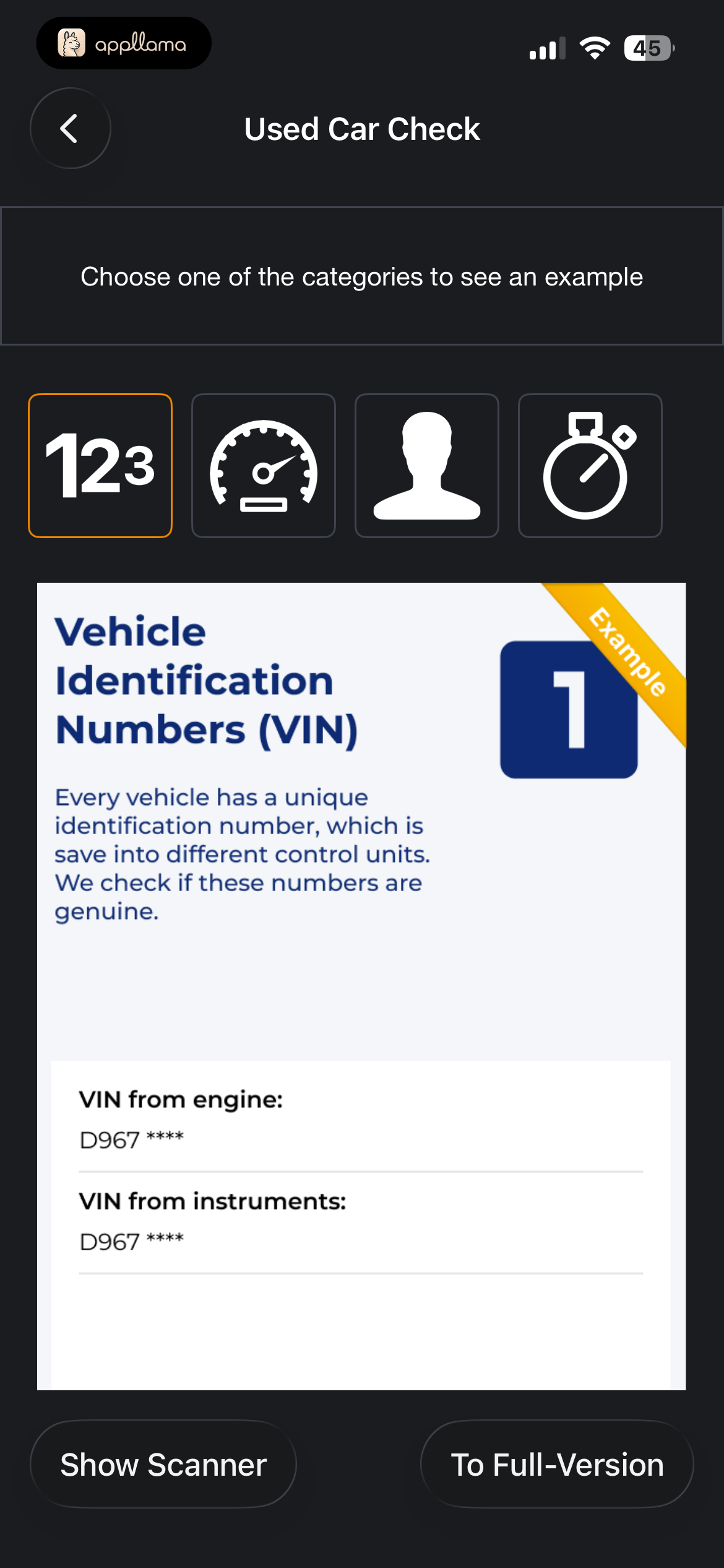VIN Report