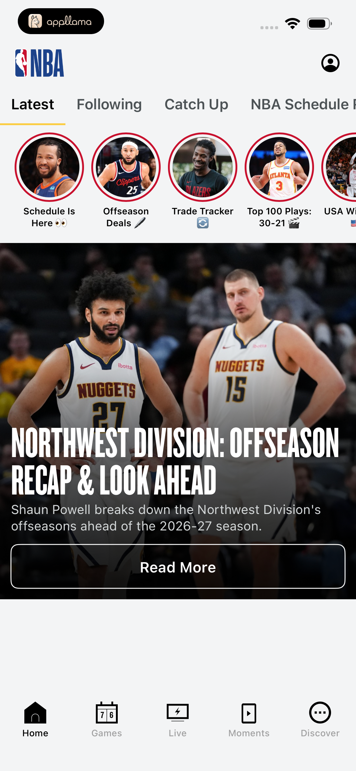 Latest Home Feed