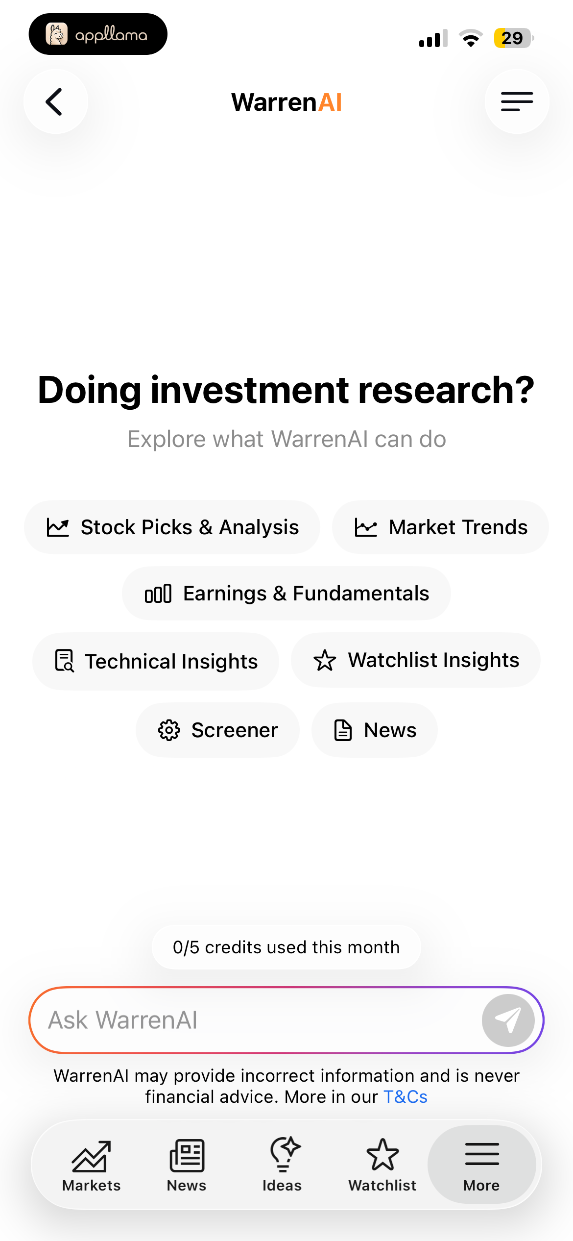 Warren AI Home
