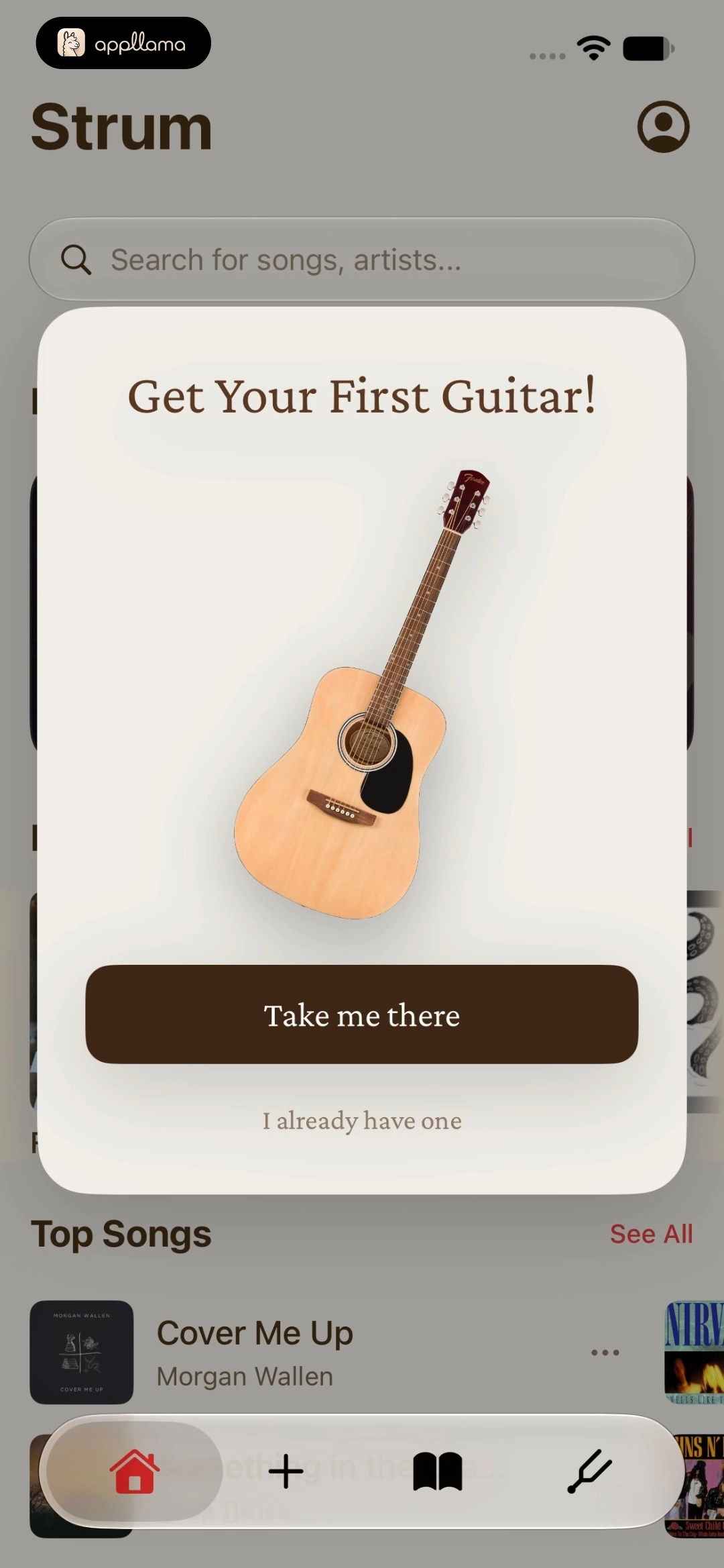 First Guitar Prompt
