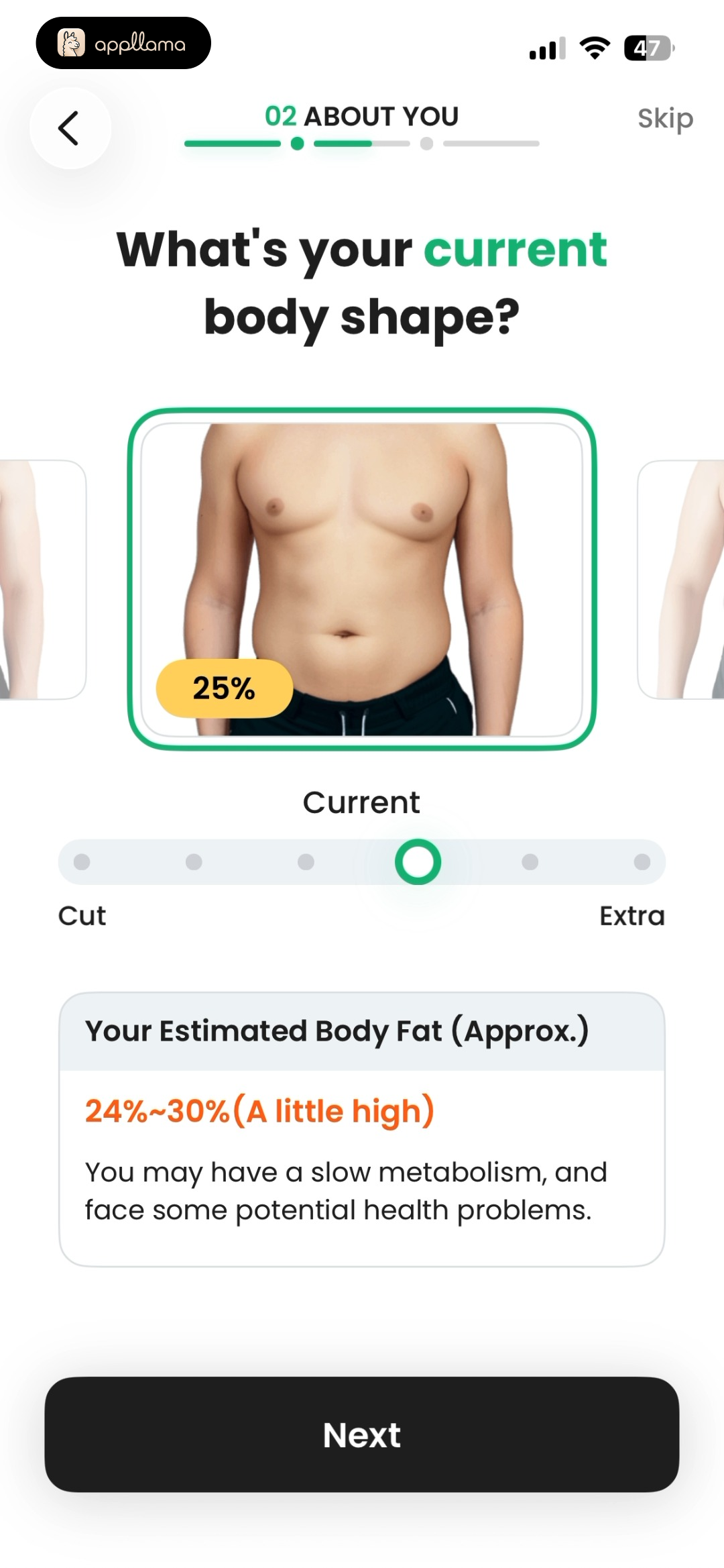 Current Body Shape
