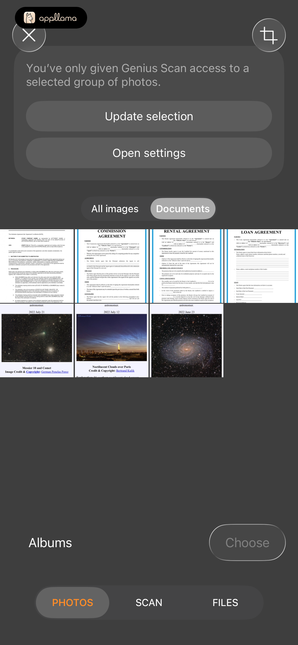 Photo Access Picker