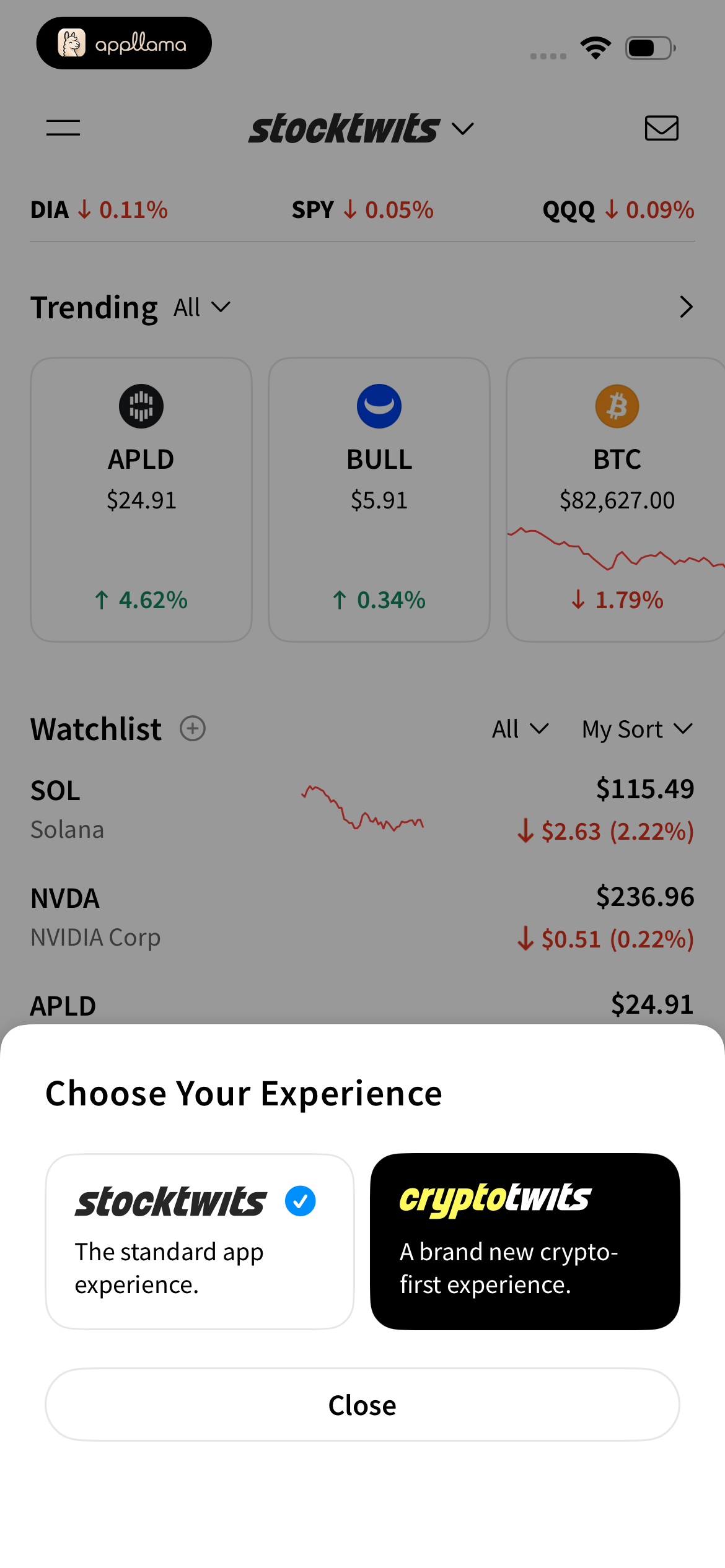 Choose Your Experience