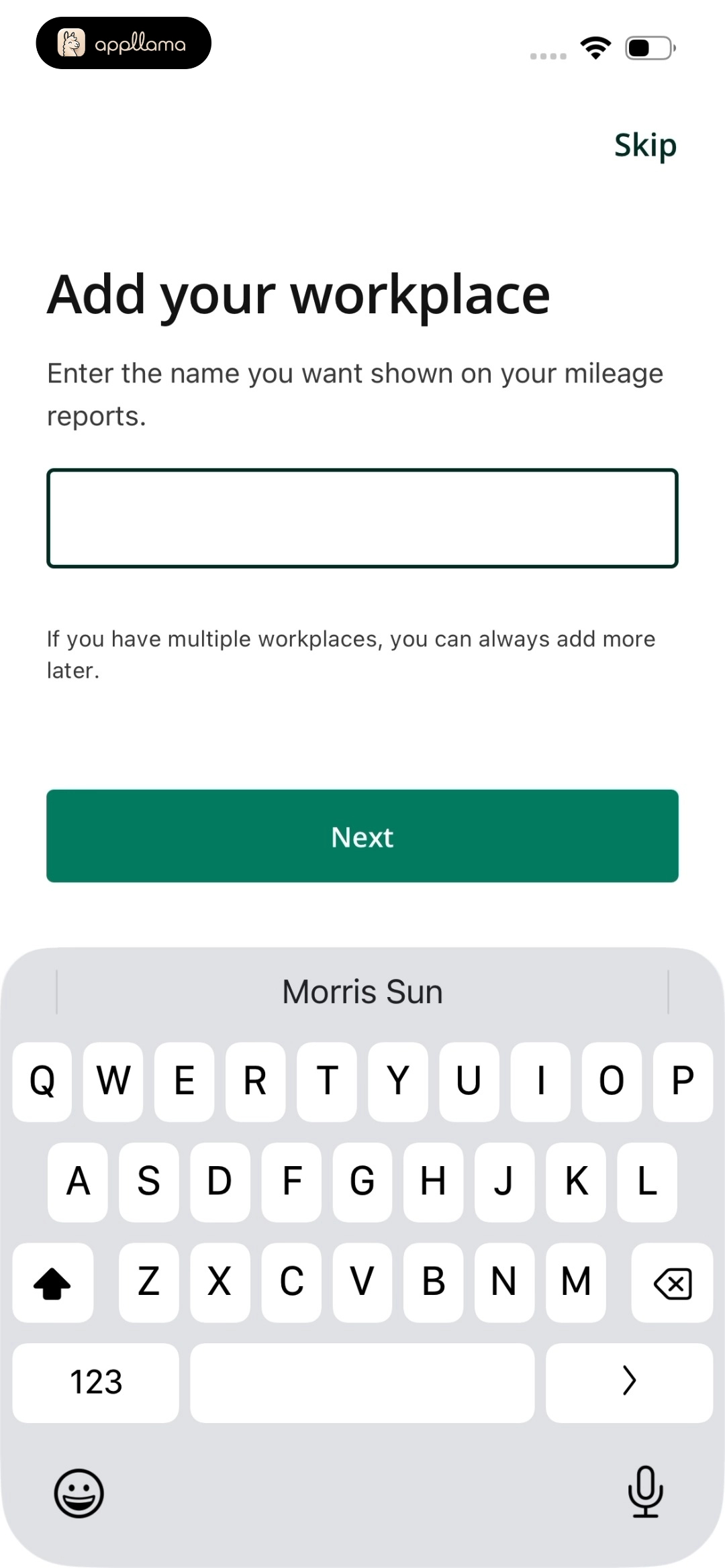 Workplace Entry