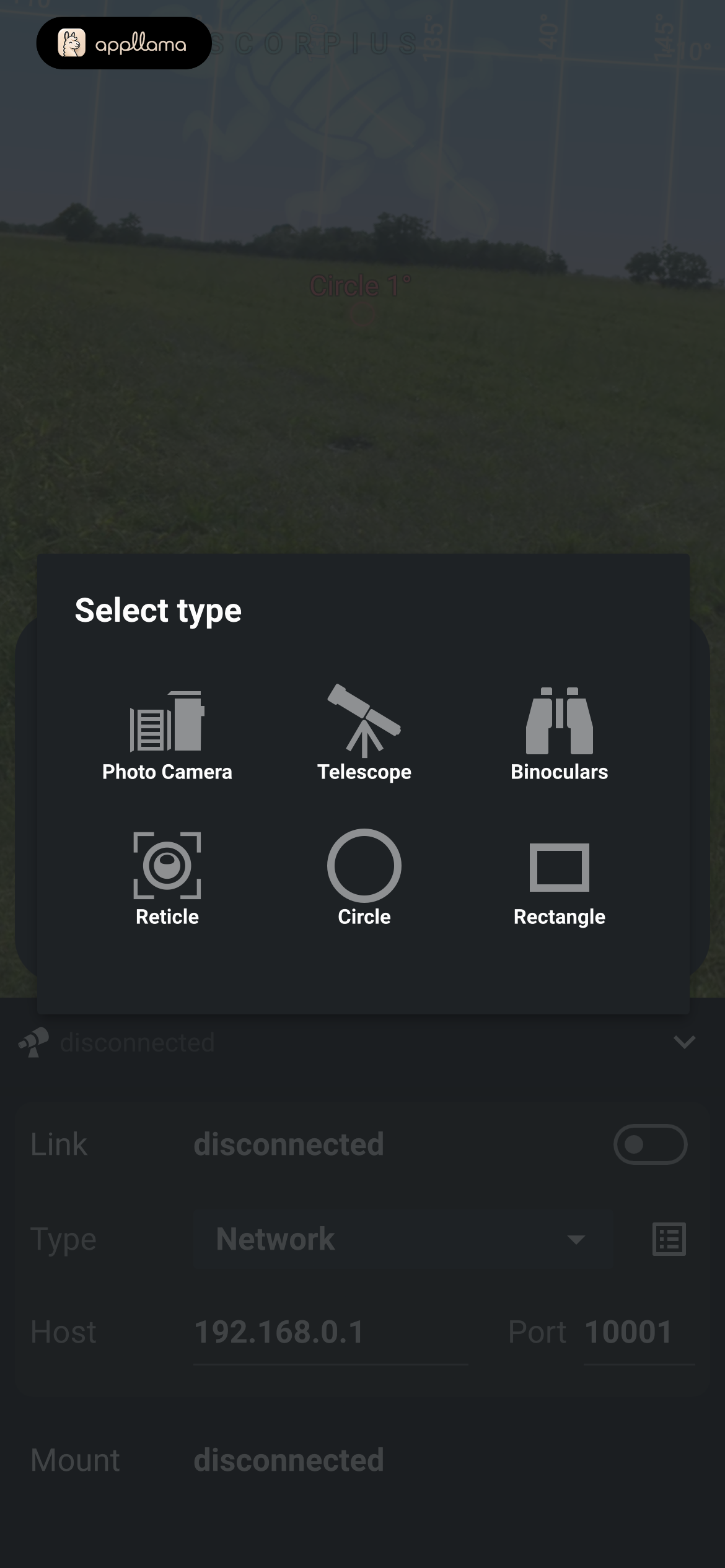 Optic Type Picker