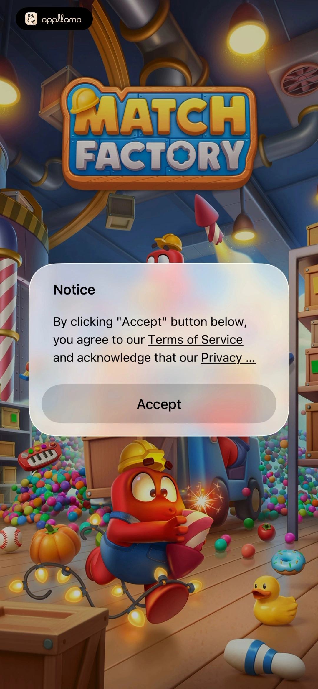 Terms Acceptance Notice