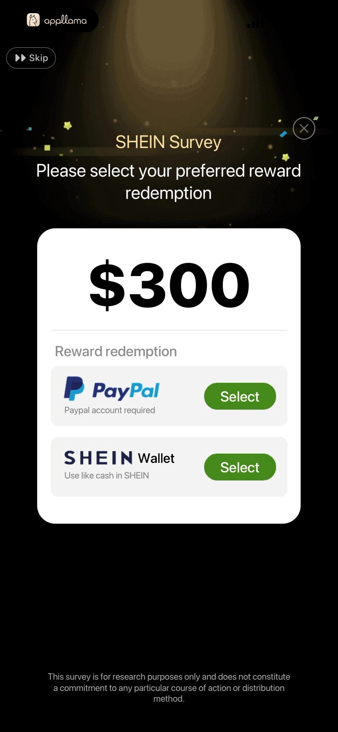 Reward Redemption